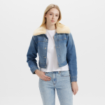 Levi's? Women's Warm Series Wool Collar Short Denim Jacket
