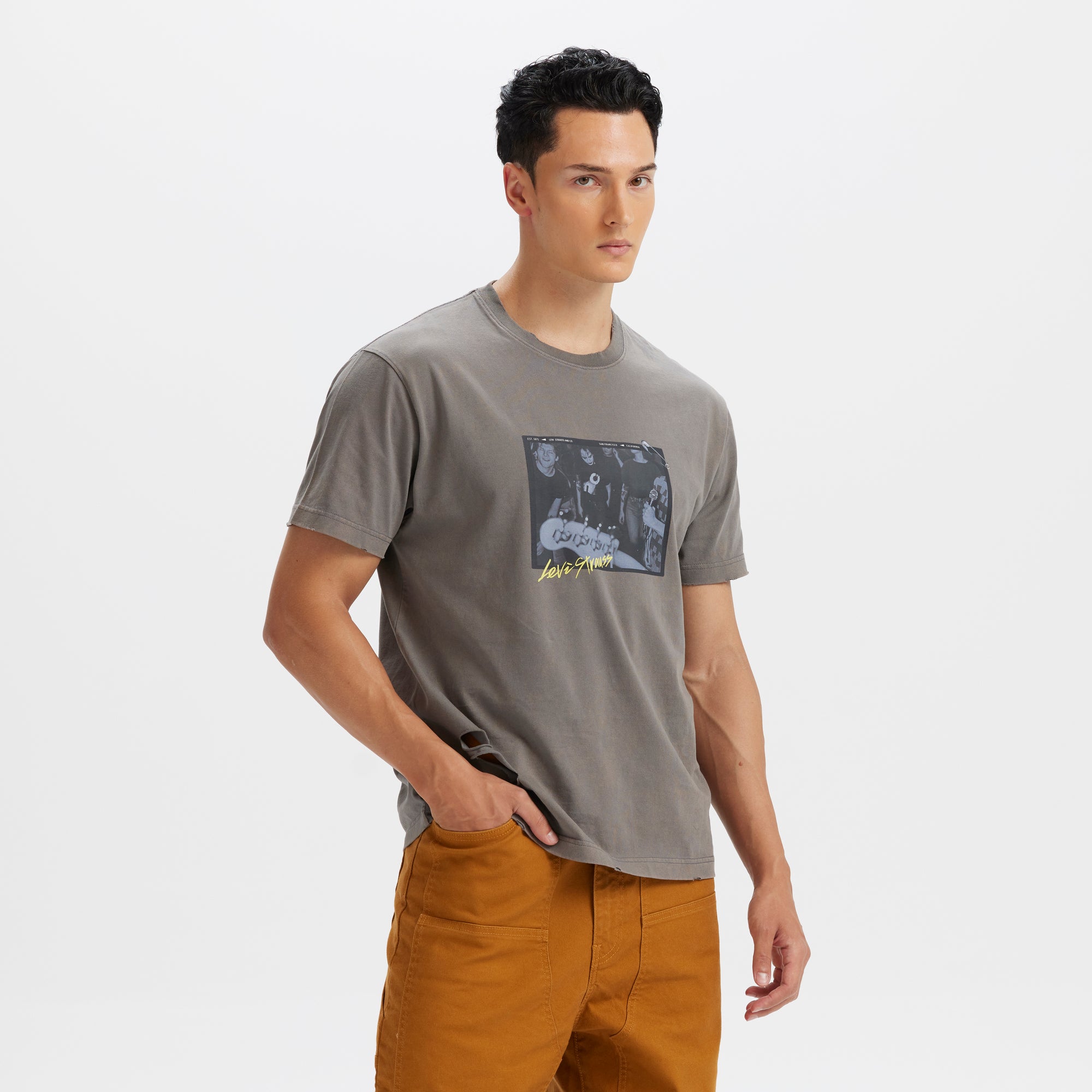 Levi's? Men's ROCK&ROLL Short Sleeve Graphic T-Shirt - 图片 2