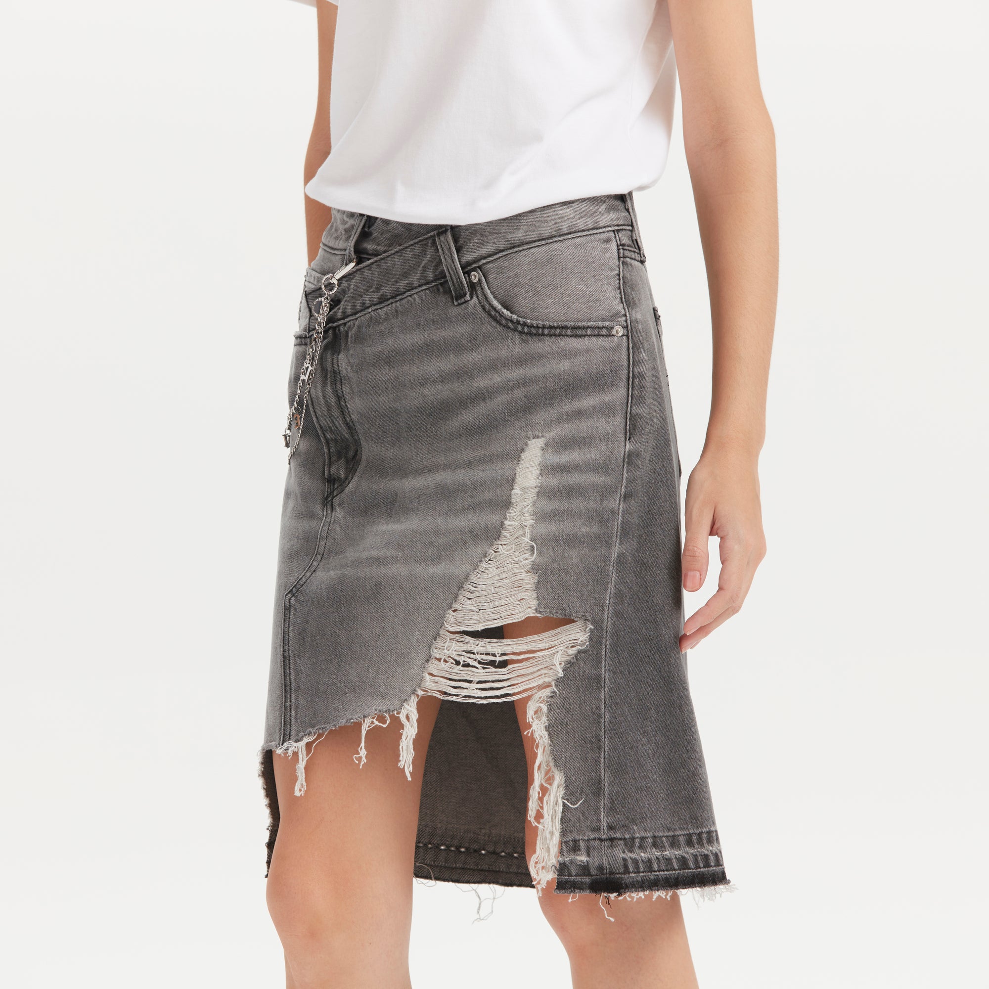 Levi's? Women's ROCK & ROLL Distressed Denim Skirt - 图片 7