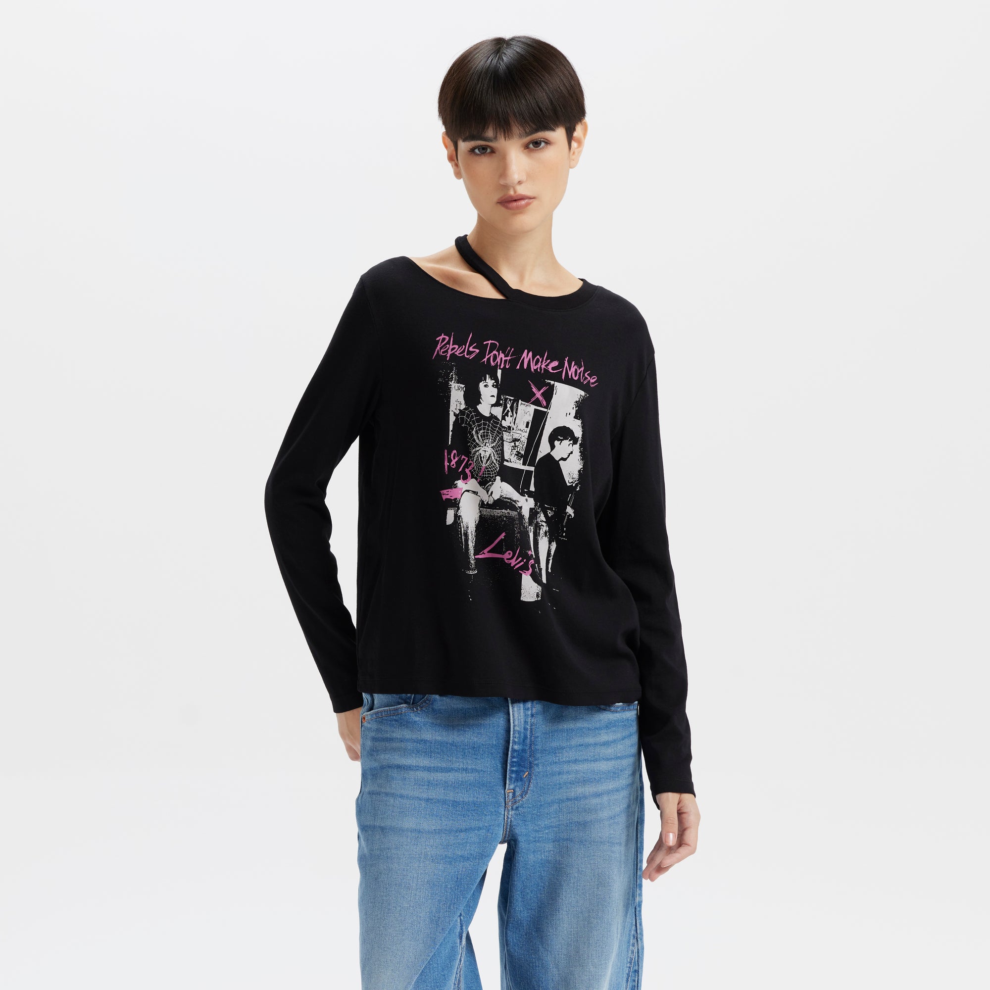Levi's® Women's ROCK & ROLL Long Sleeve T-Shirt - 图片 2