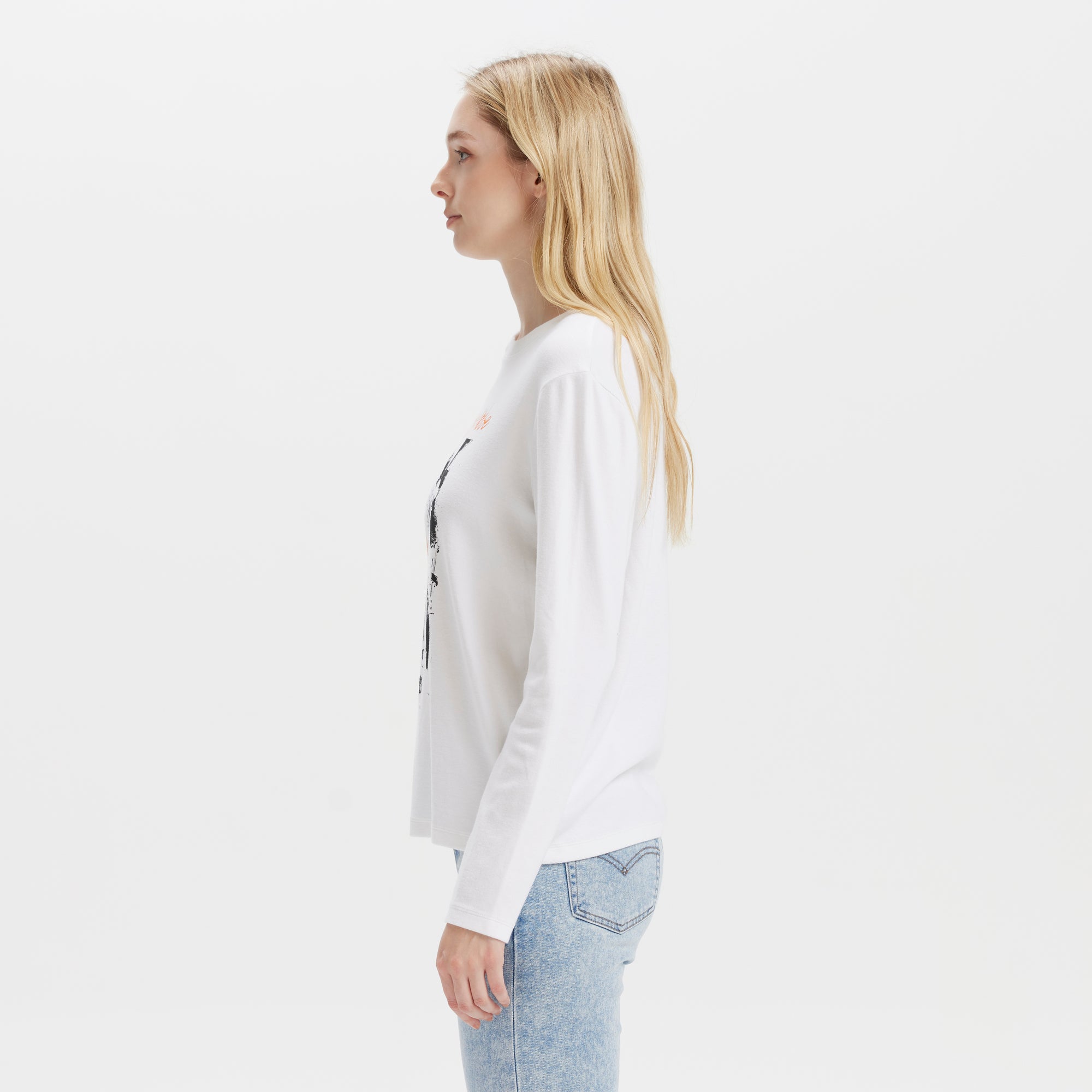 Levi's? Women's ROCK & ROLL Long Sleeve T-Shirt - 图片 4