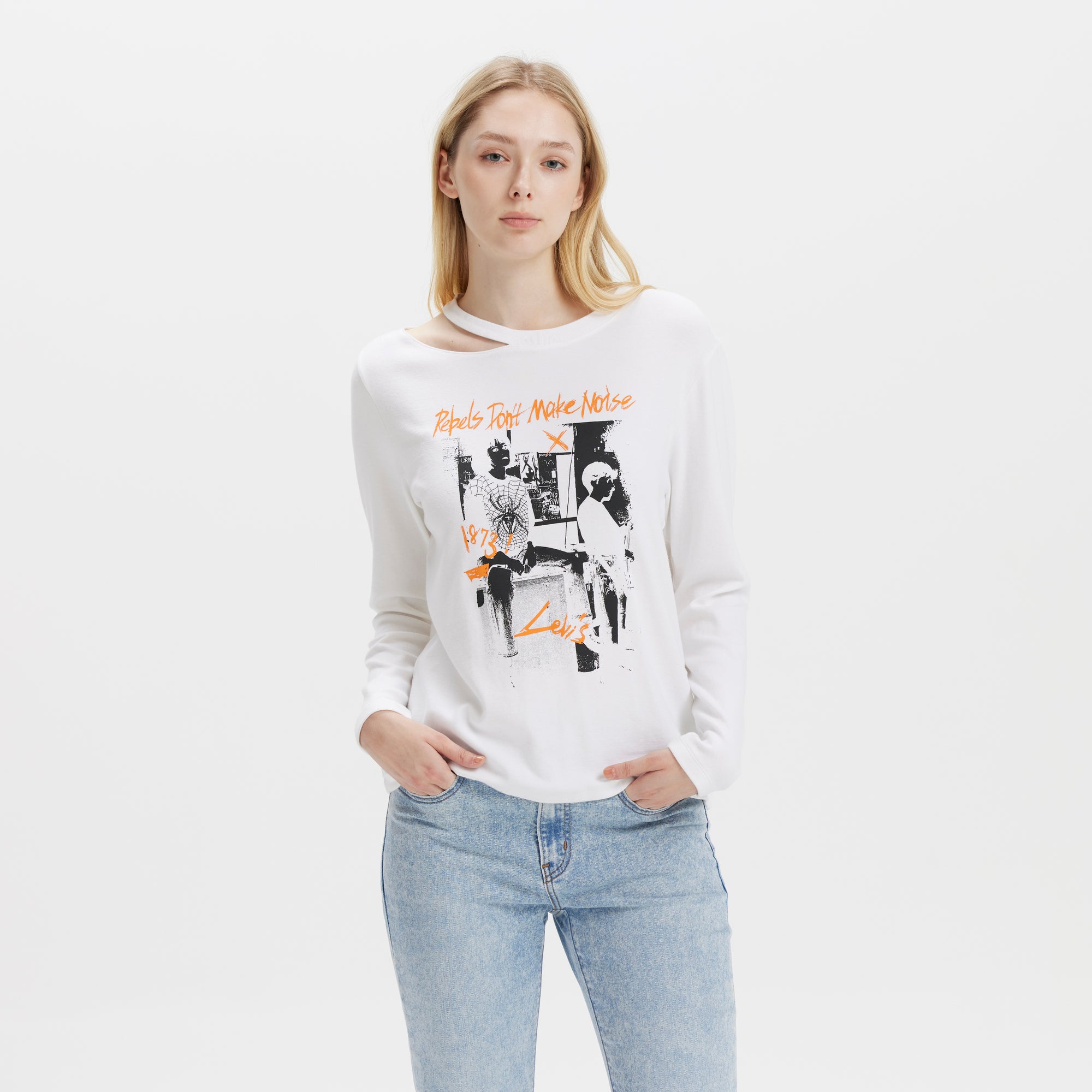 Levi's? Women's ROCK & ROLL Long Sleeve T-Shirt - 图片 3
