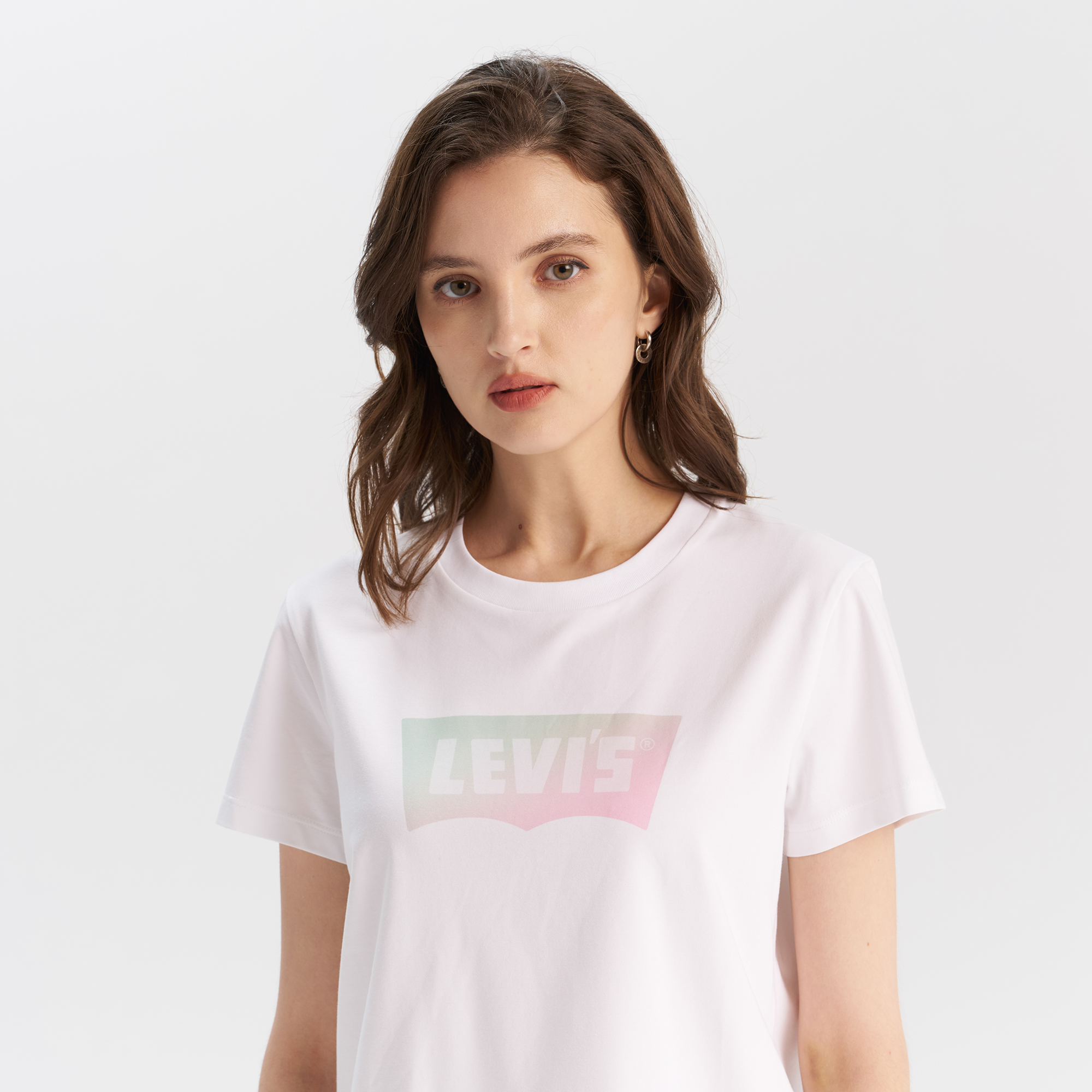 Levi's? Women's Gradient Logo Crew Neck T-Shirt - 图片 2