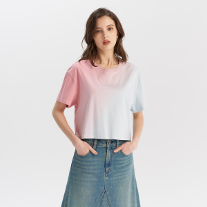 Levi's? Women's Crew Neck Gradient Embroidered Logo Short Sleeve Tee