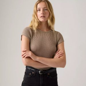 Levi's® Women's Dry Goods Waffle Cap-Sleeve Tee