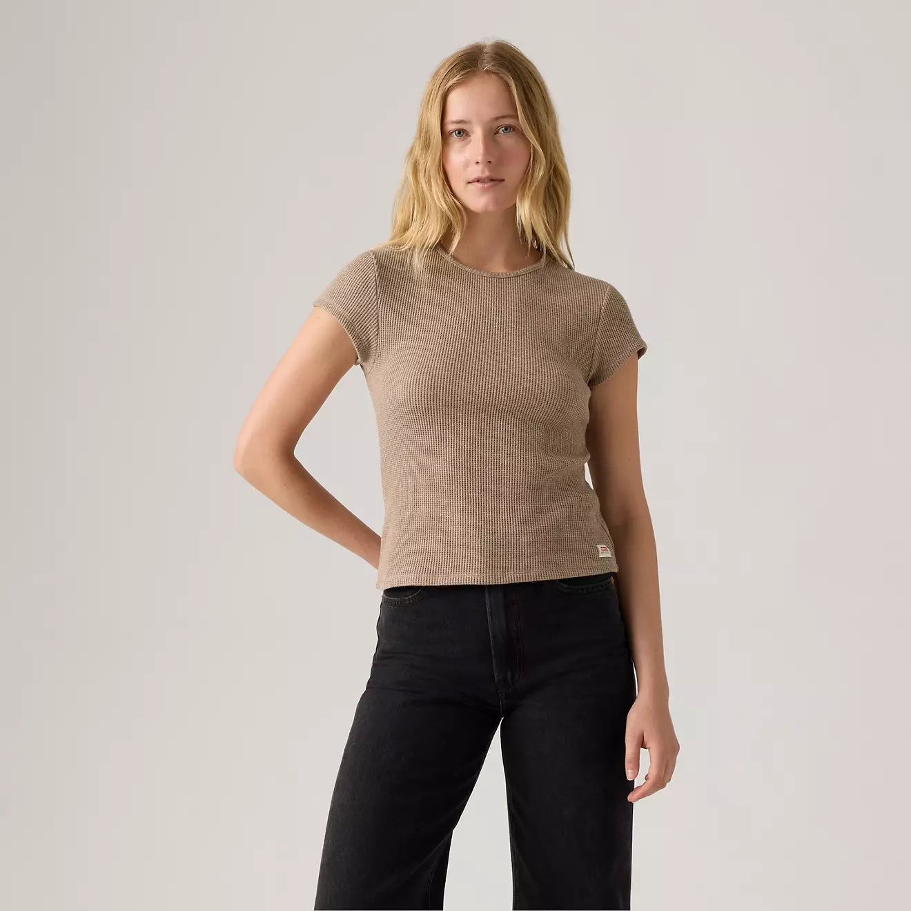 Levi's® Women's Dry Goods Waffle Cap-Sleeve Tee - 图片 2