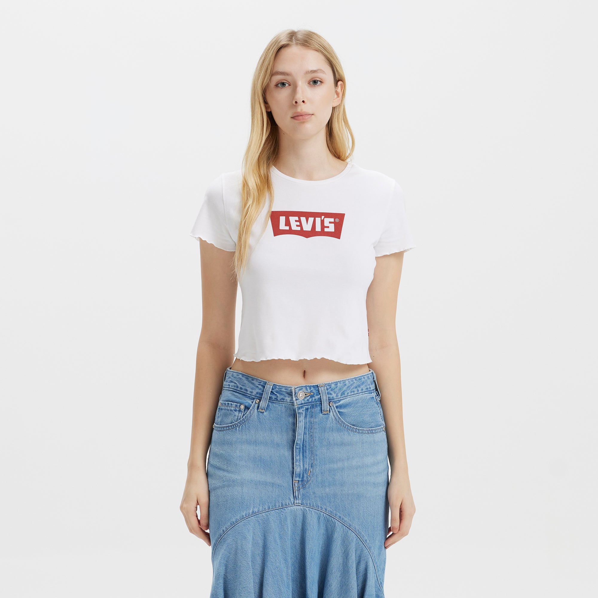 Levi's? Women's Cropped Logo Short Sleeve - 图片 2