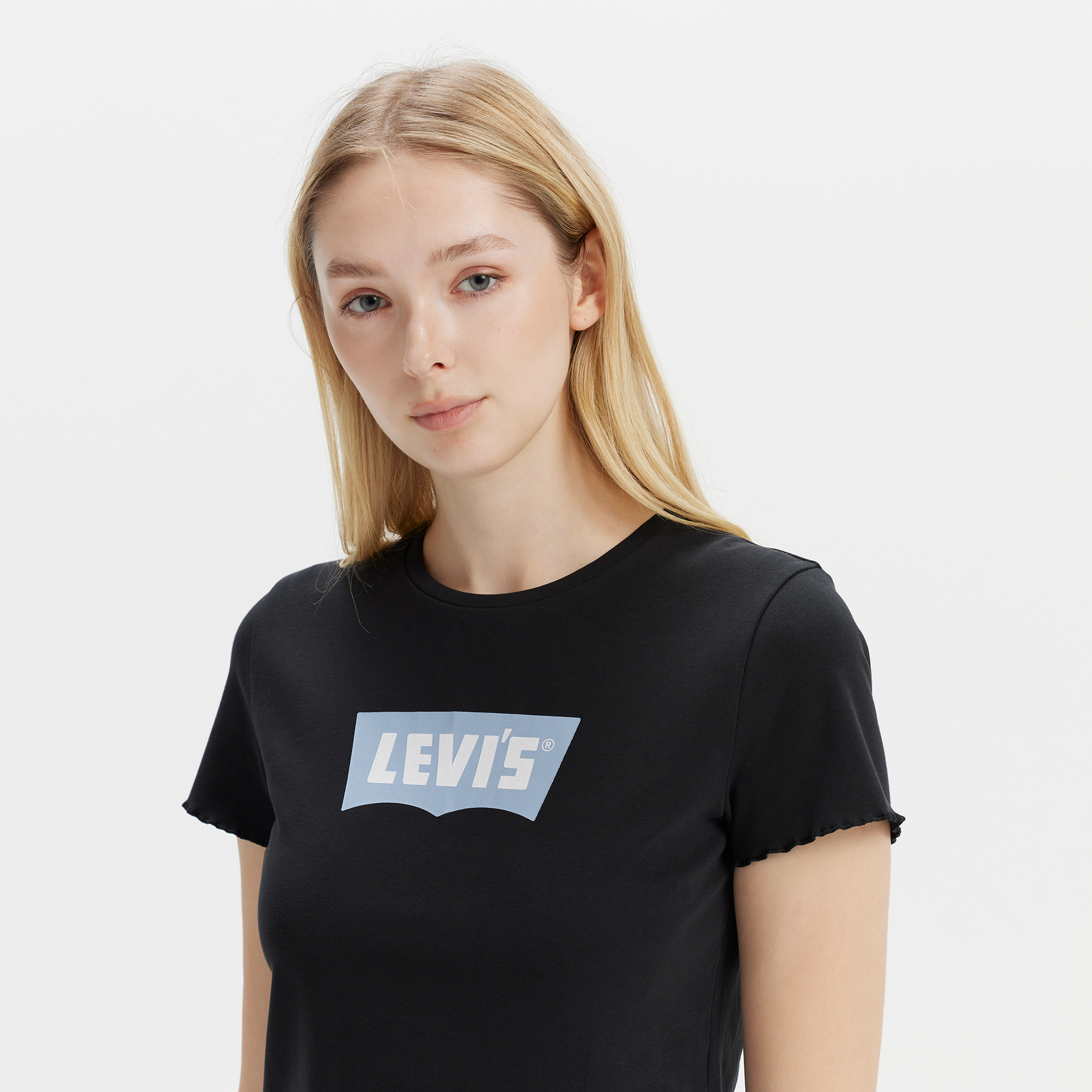 Levi's? Women's Cropped Logo Short Sleeve - 图片 2