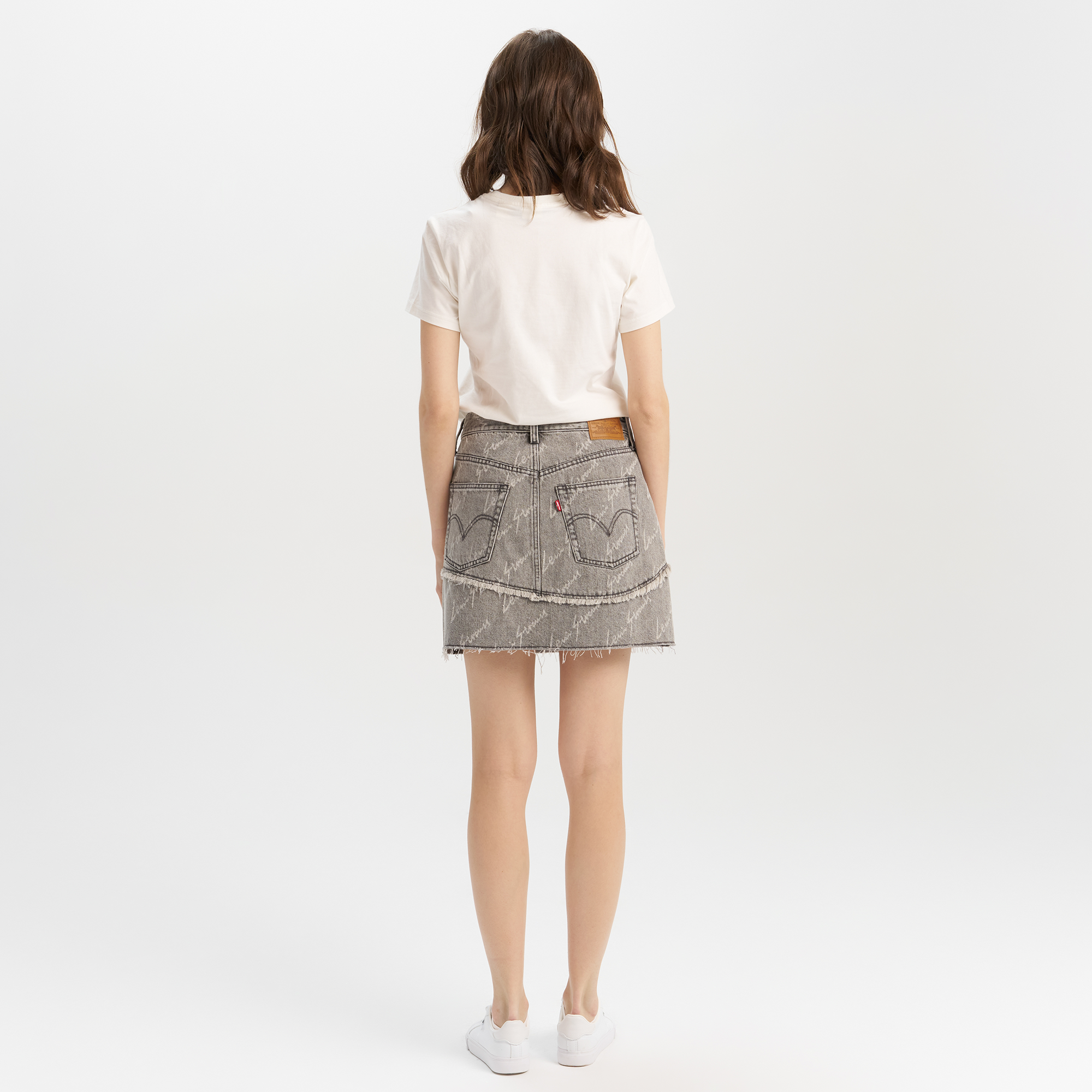 Levi's? Women's Logo Design Denim Skirt - 图片 3