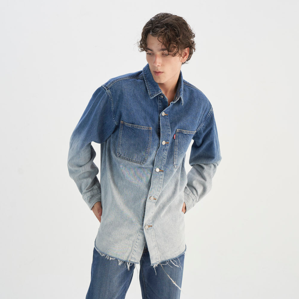 Levi's® Men's Relaxed-Fit Denim Ombre Shirt - 图片 2