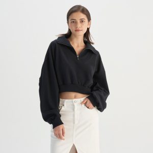 Levi's? Women's Cropped Zip-Up Sweatshirt