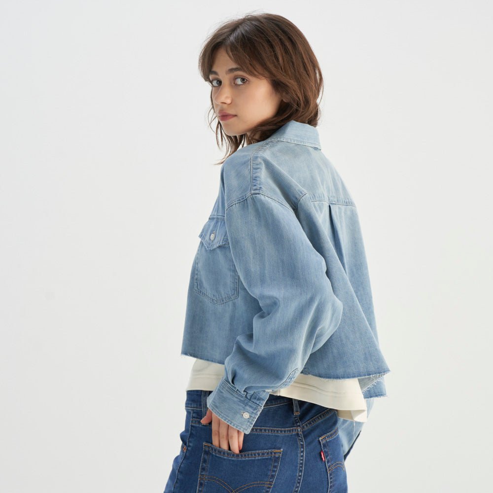 Levi's? Women's Levi's? Fitted Denim Shirt - 图片 2