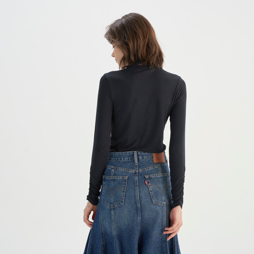 Levi's? Black Long-Sleeve Turtleneck Shirt - 图片 3