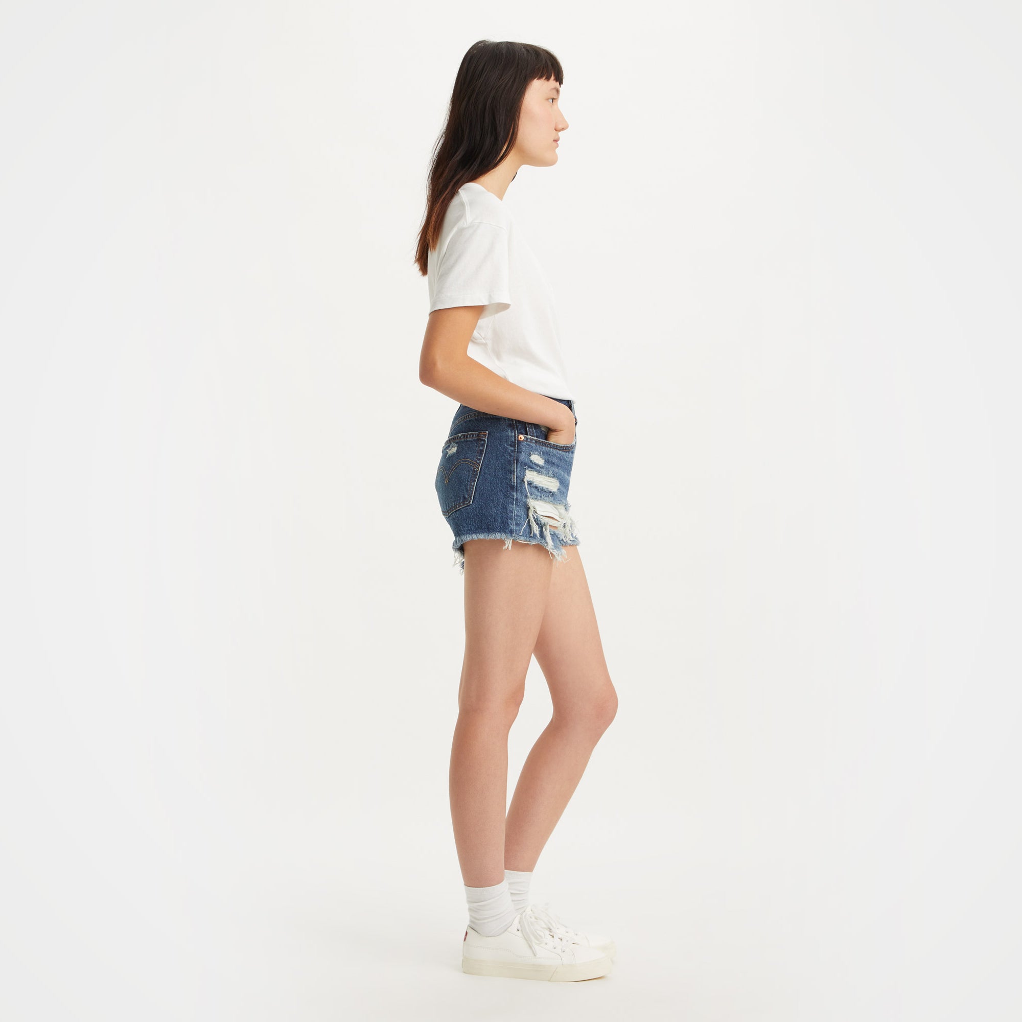 Levi's® Women's 501® Original High Rise Jean Shorts - 图片 3
