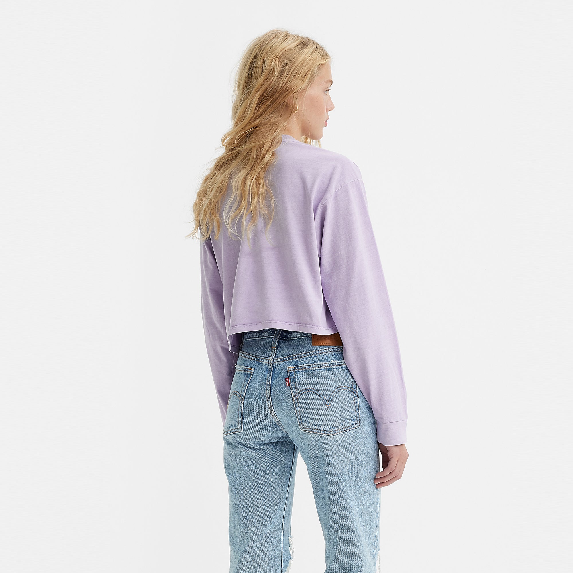 Levi's® Women's Graphic Long Sleeve Reese Cropped Tee - 图片 2