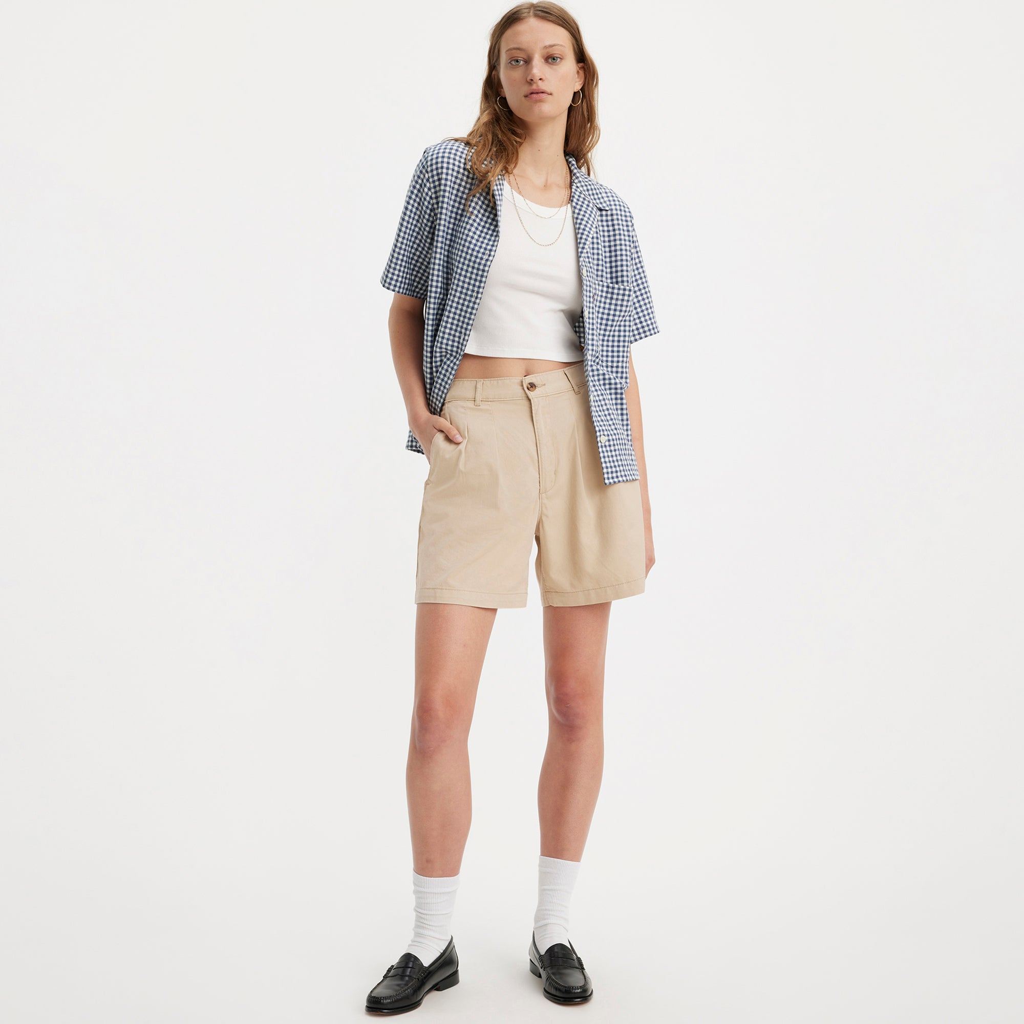 Levi's® Women's Pleated Trouser Shorts - 图片 3