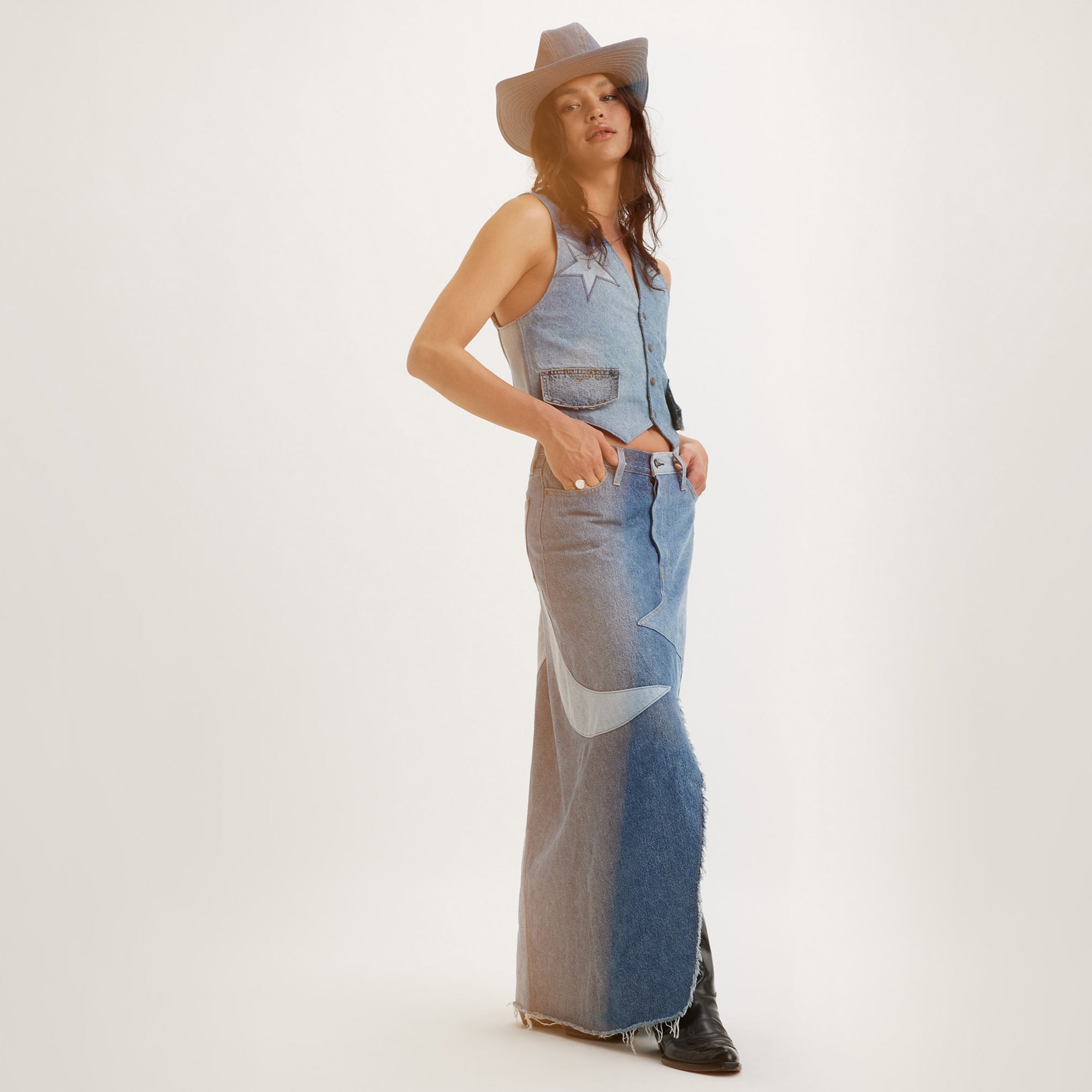 Levi's? Women's Icon Long Skirt - 图片 2