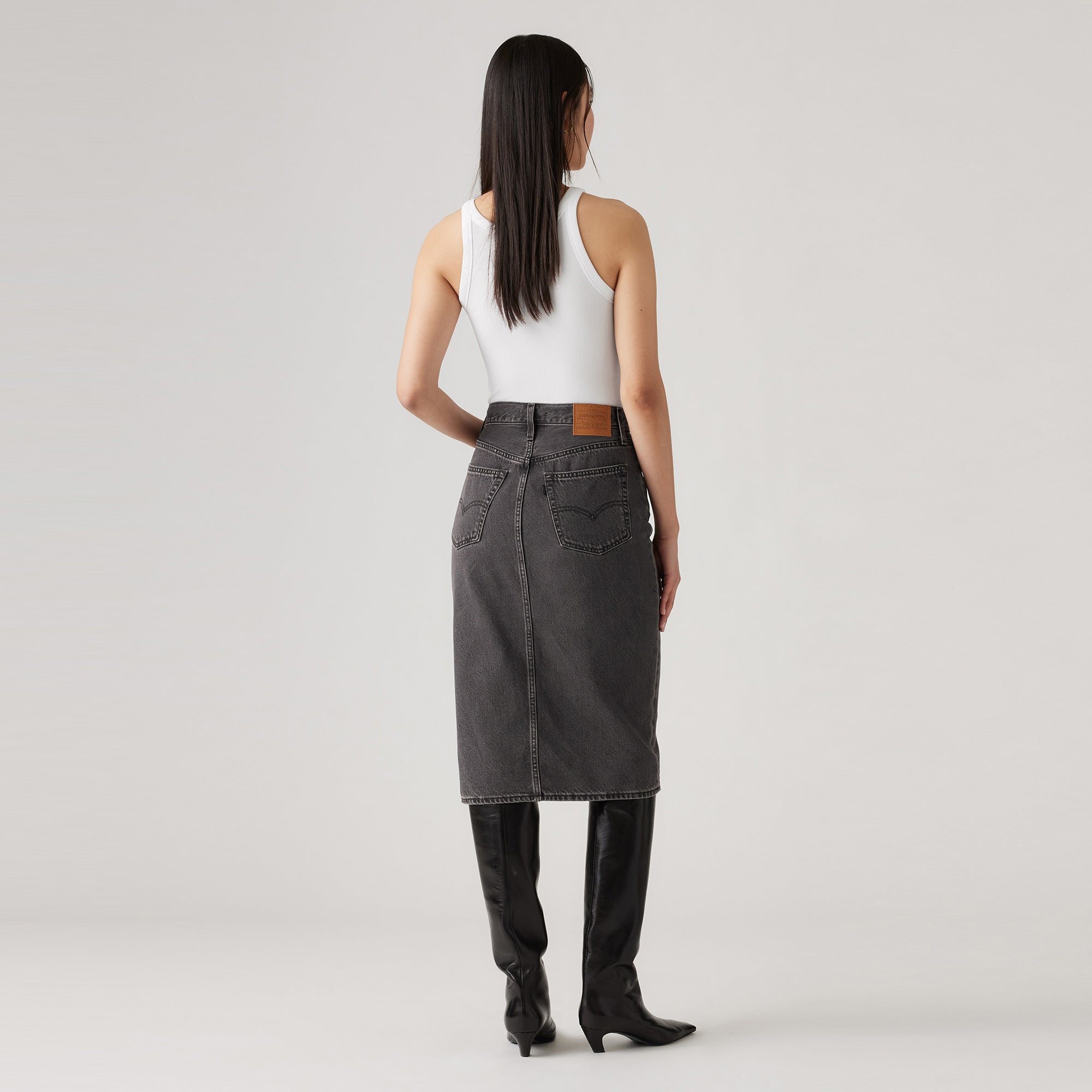 Levi's? Women's Side Slit Skirt - 图片 2