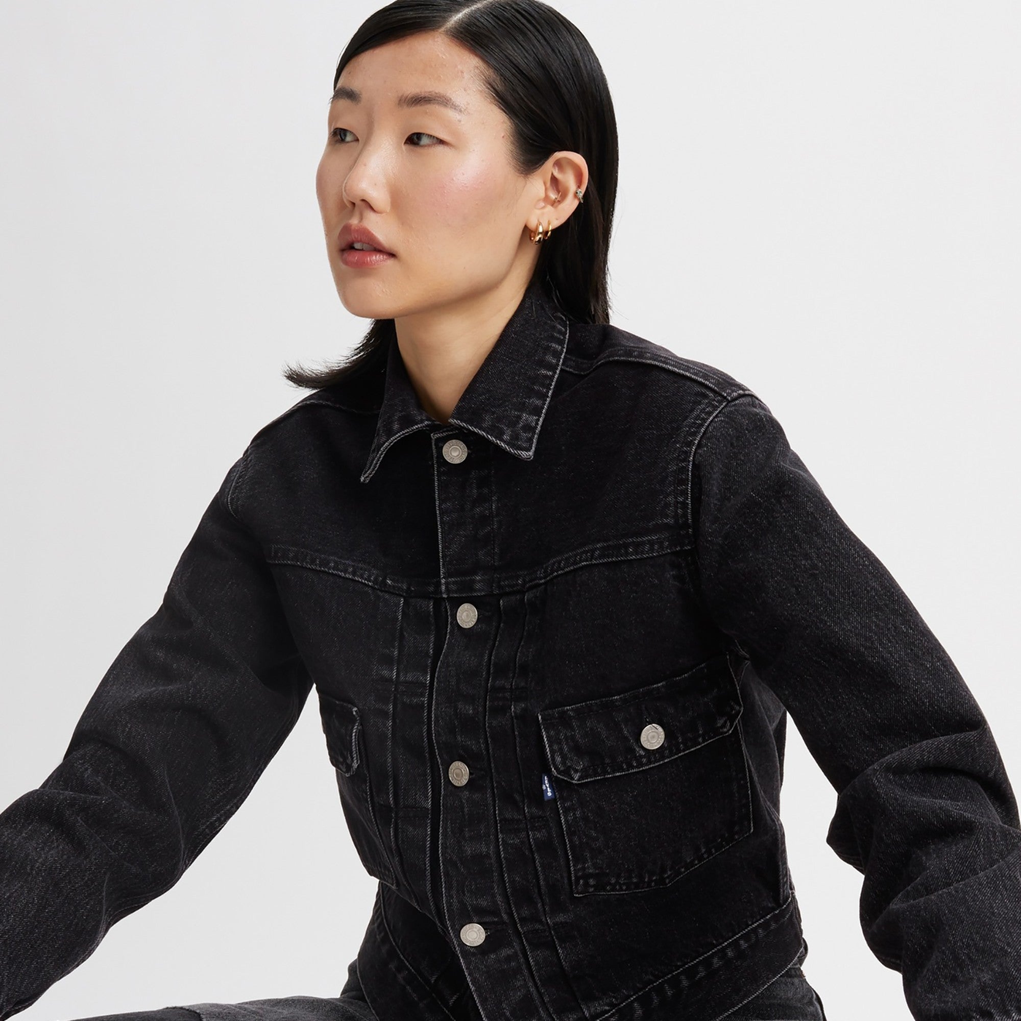 Levi's? Women's Made Of Japan Denim Type II Trucker Jacket - 图片 6