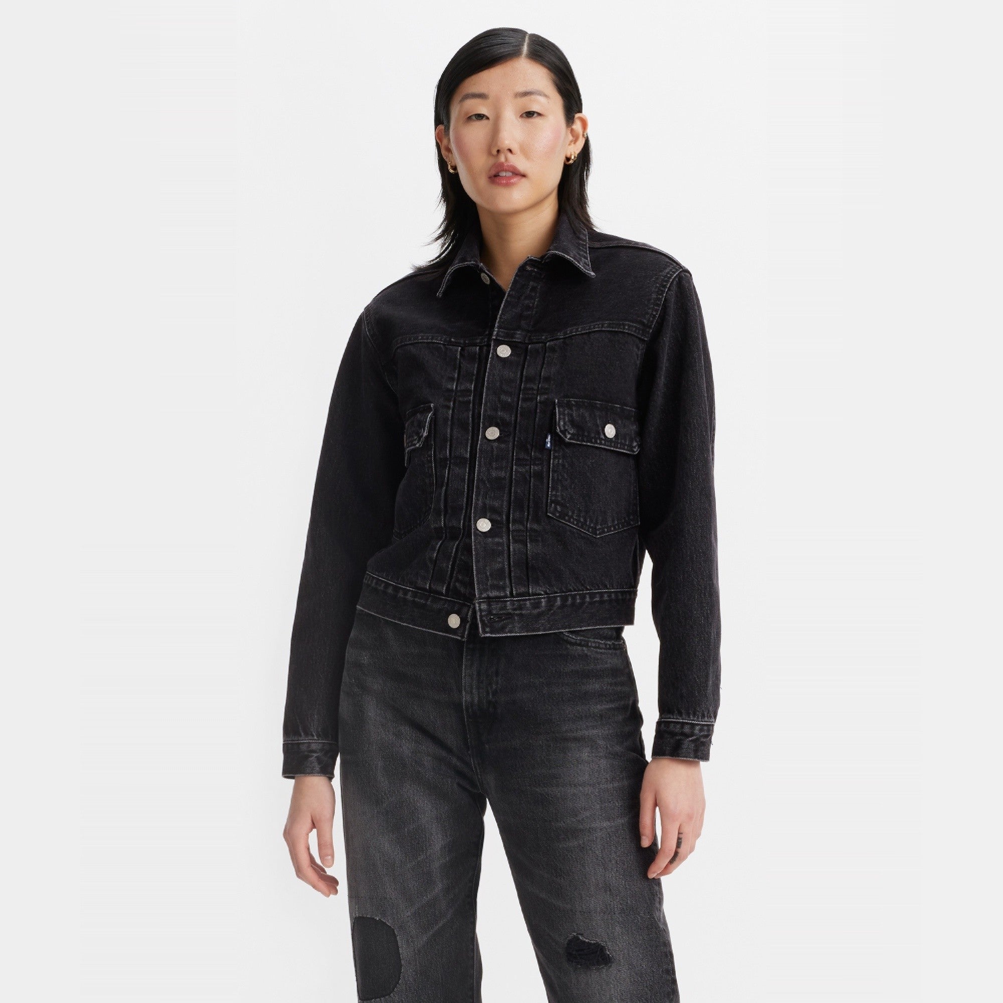 Levi's? Women's Made Of Japan Denim Type II Trucker Jacket - 图片 7