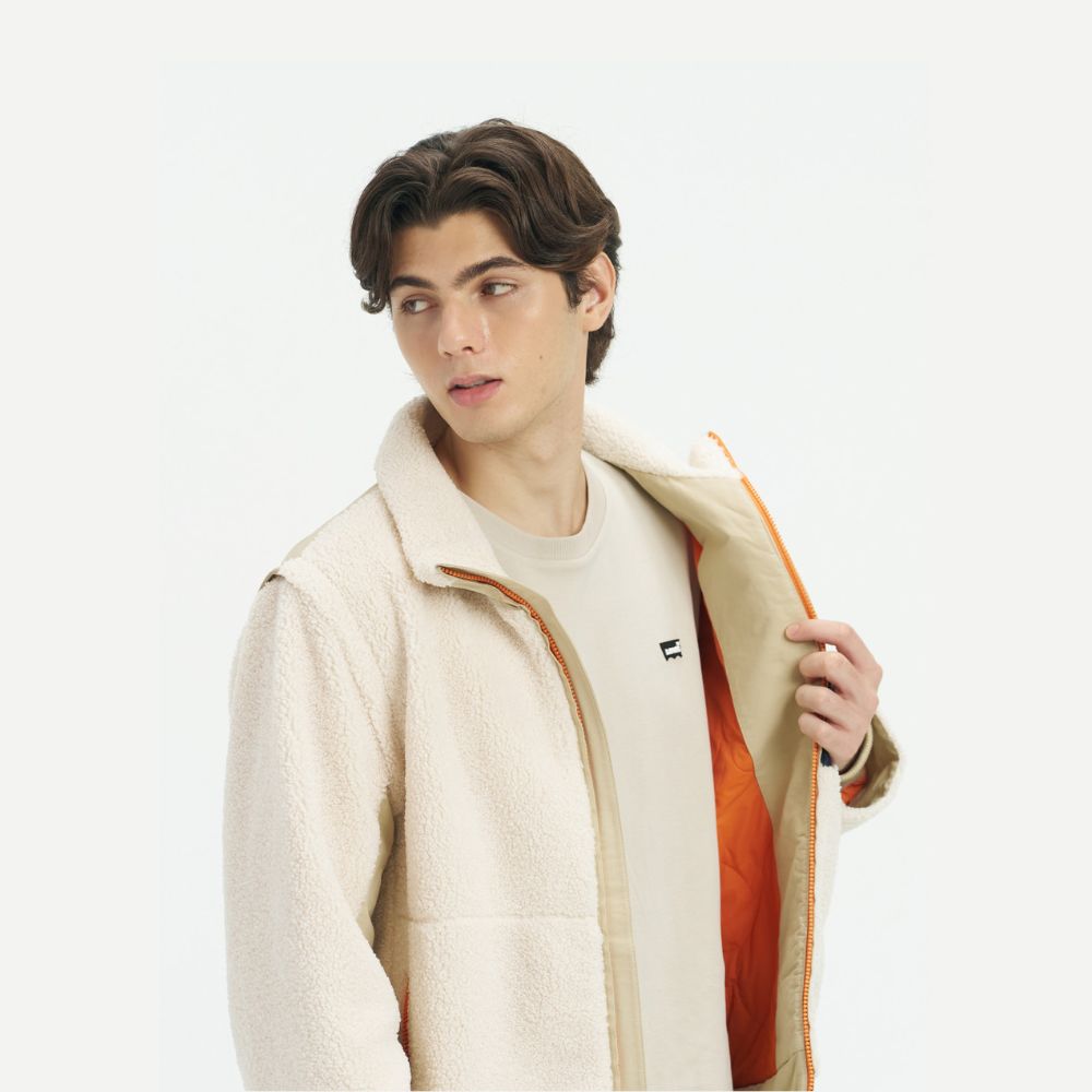 Levi's® Men's lambswool Warm jacket with removable sleeves - 图片 3