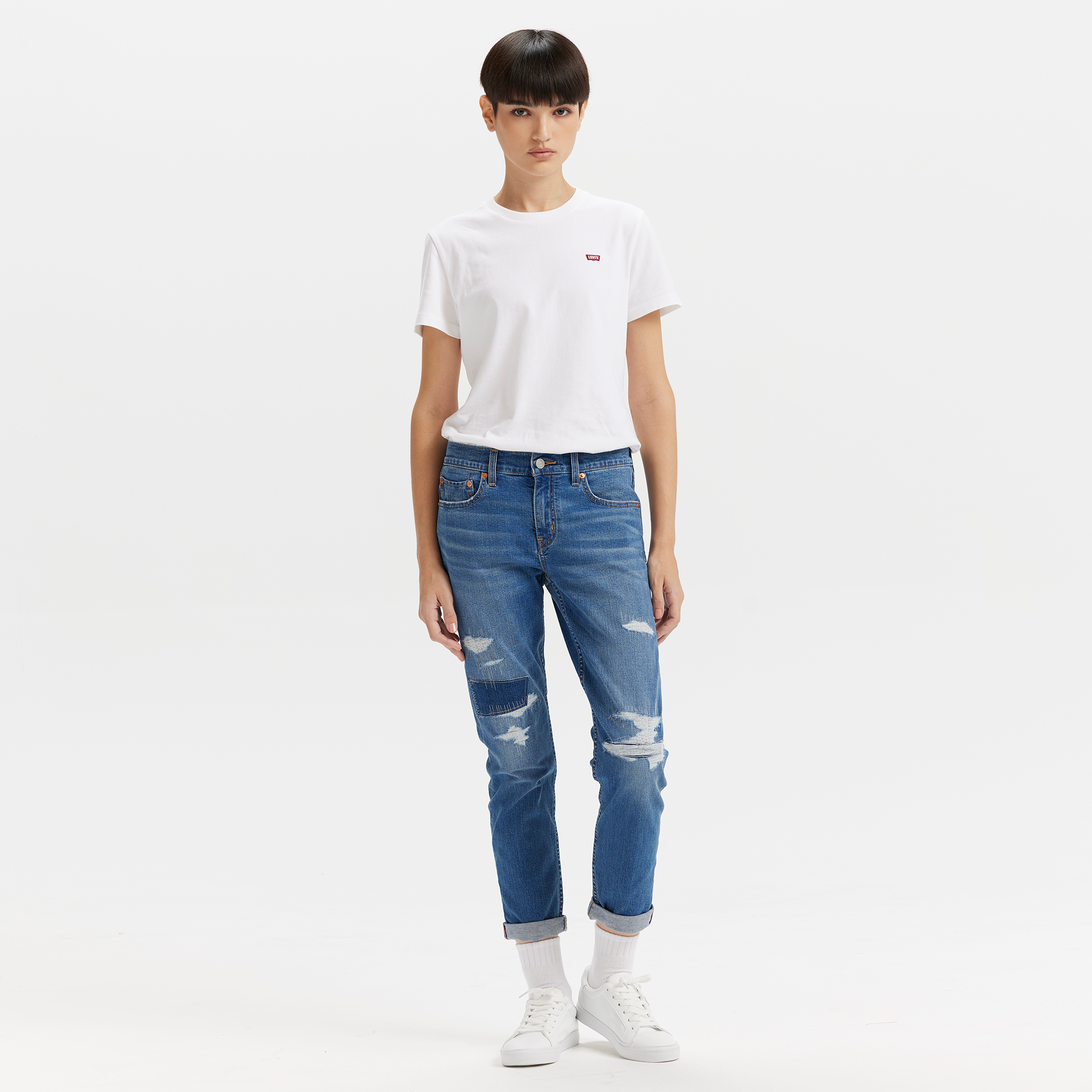 Levi's® Women's Boyfriend Mid-Rise Tapered Jeans - 图片 2