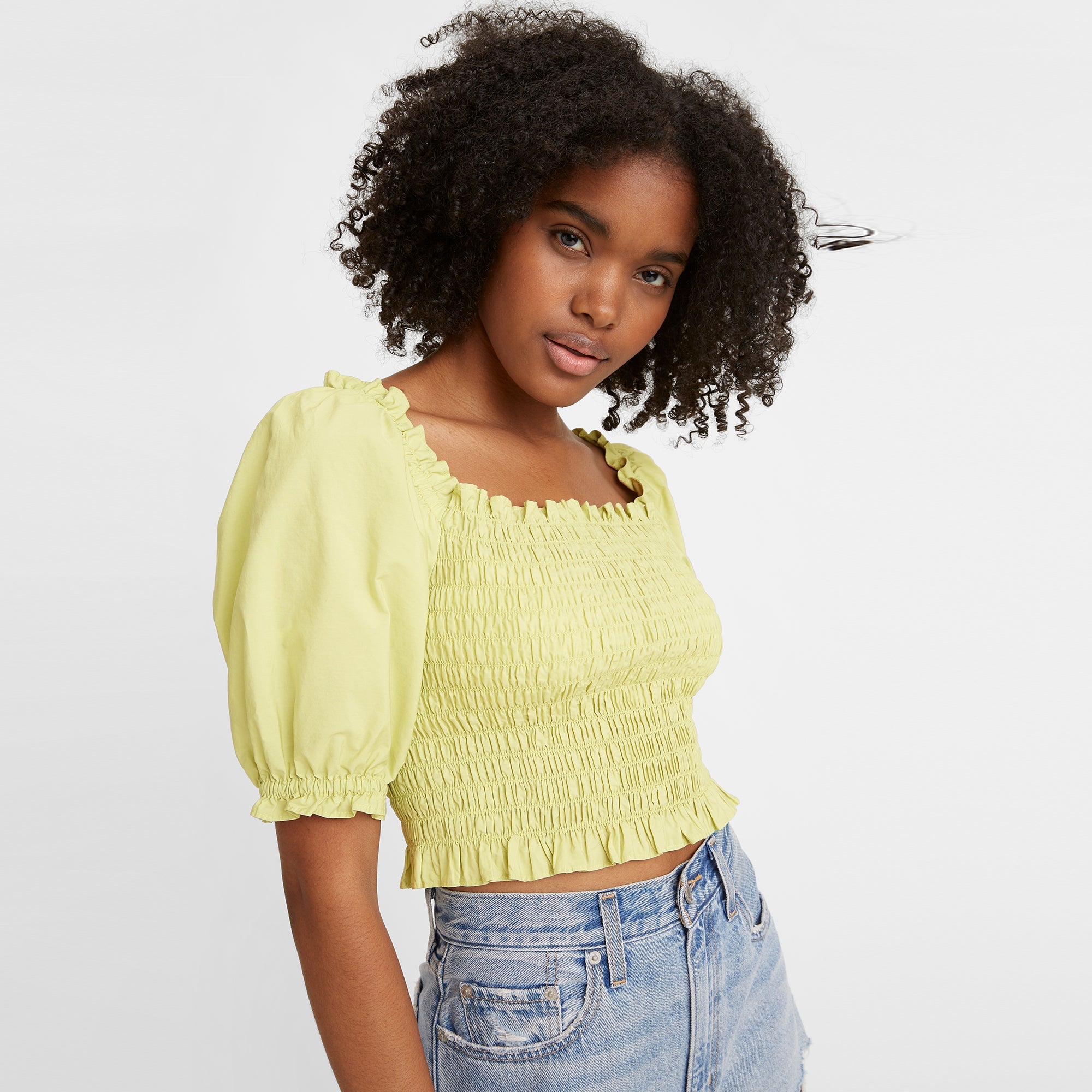 Levi's? Women's Rey Smocked Short Sleeve Blouse - 图片 3