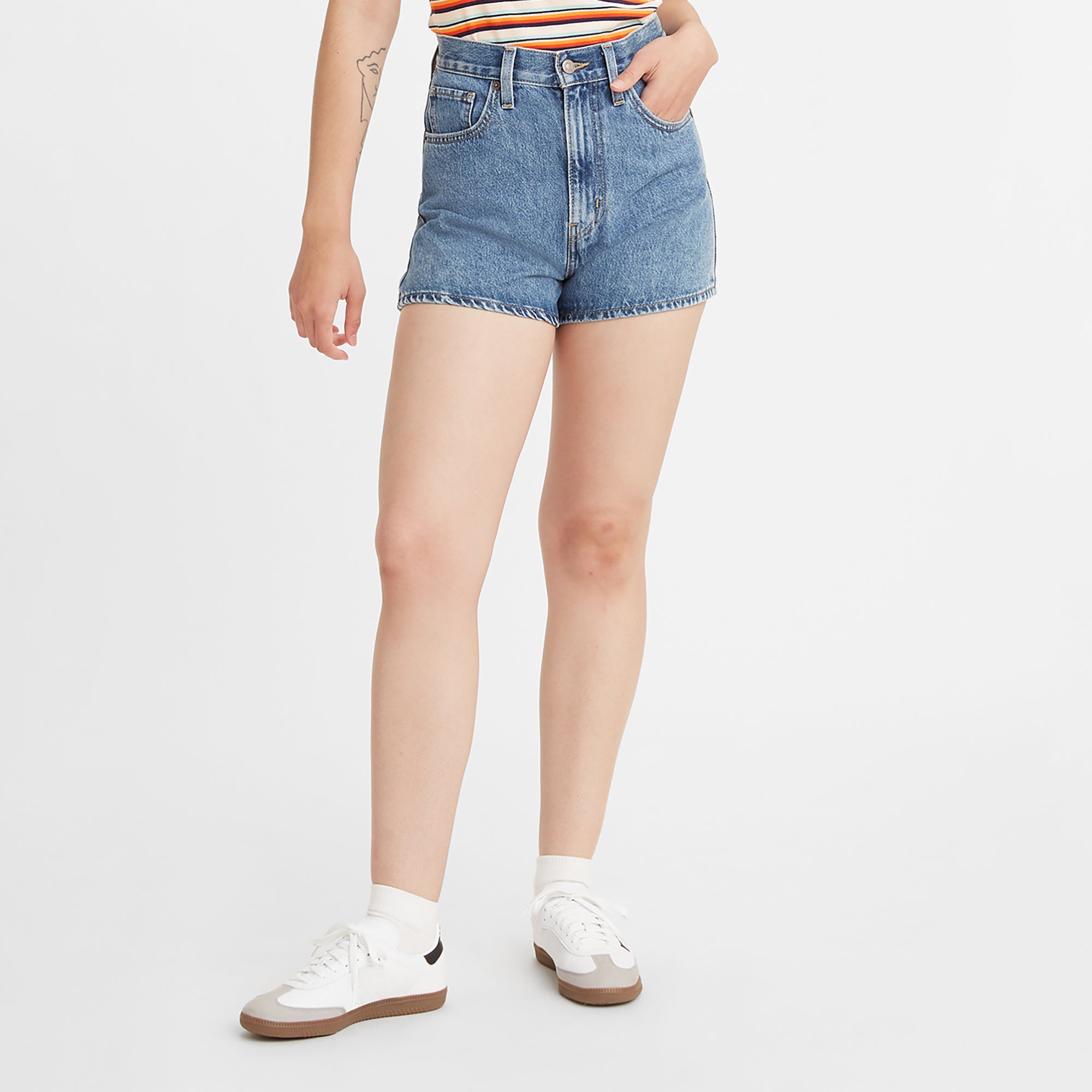 Levi's® Women's High-Waisted Mom Shorts - 图片 4