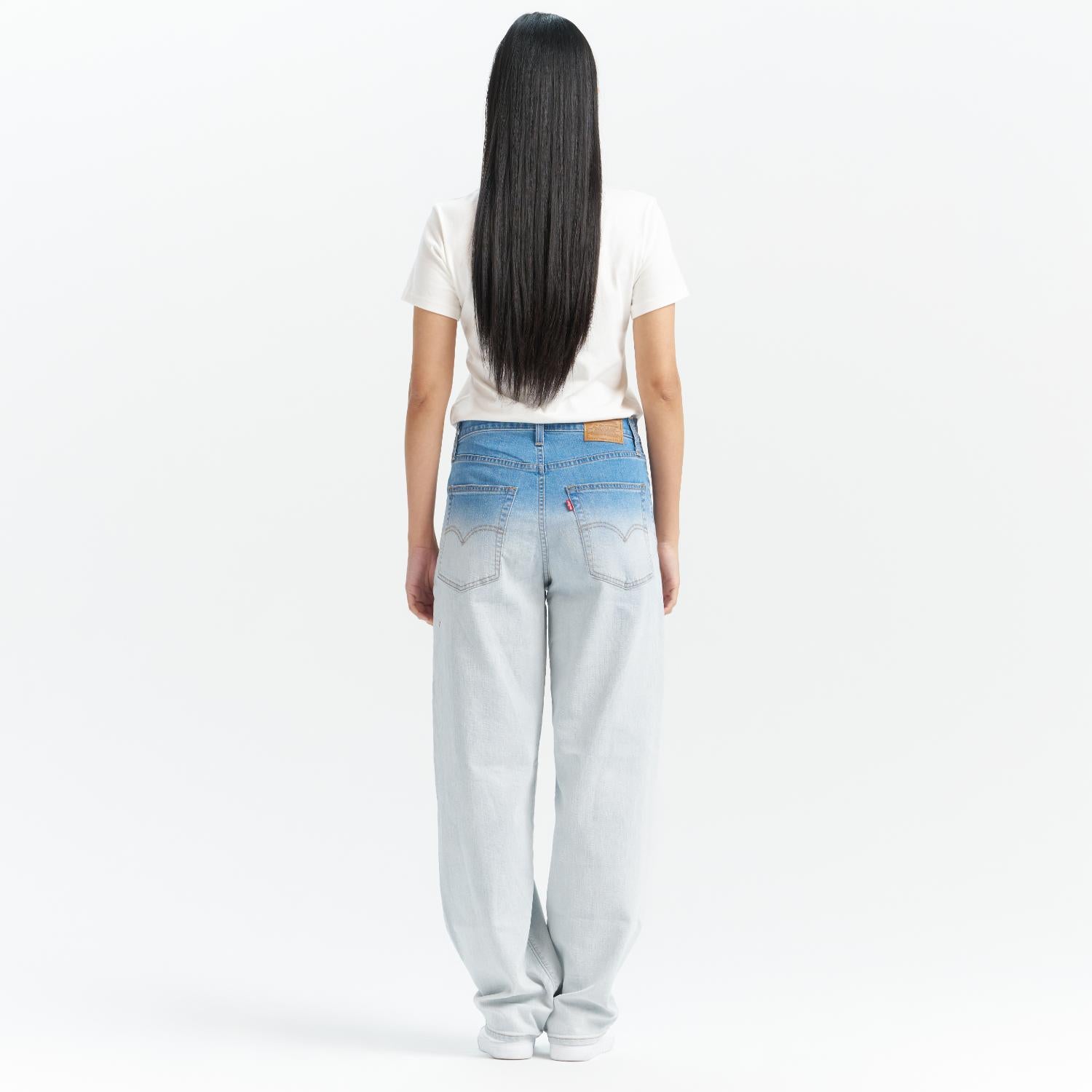 Levi's® Women's Performance Cool Mid-Rise Baggy Dad Relaxed Straight Jeans - 图片 5