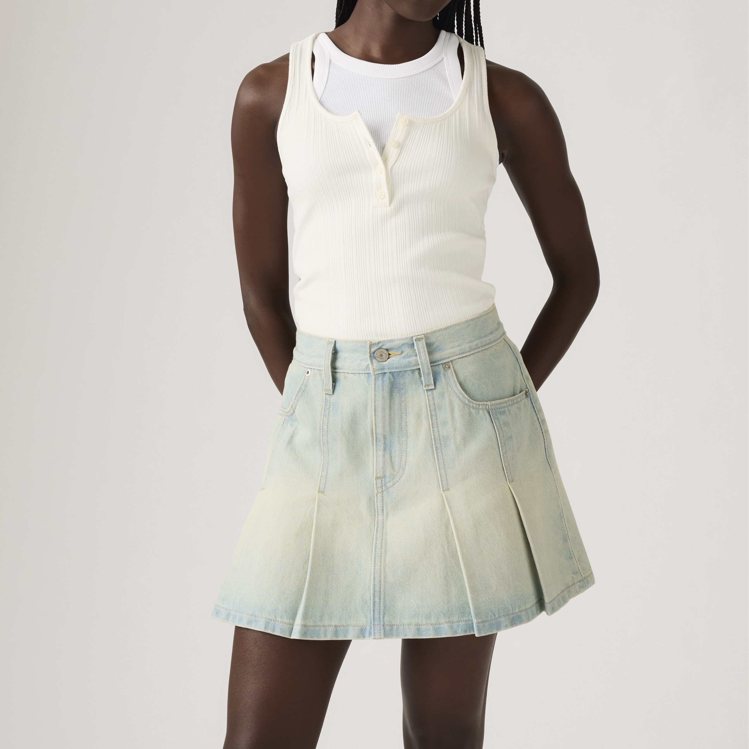 Levi's? Women's Pleated Mini Skirt - 图片 2