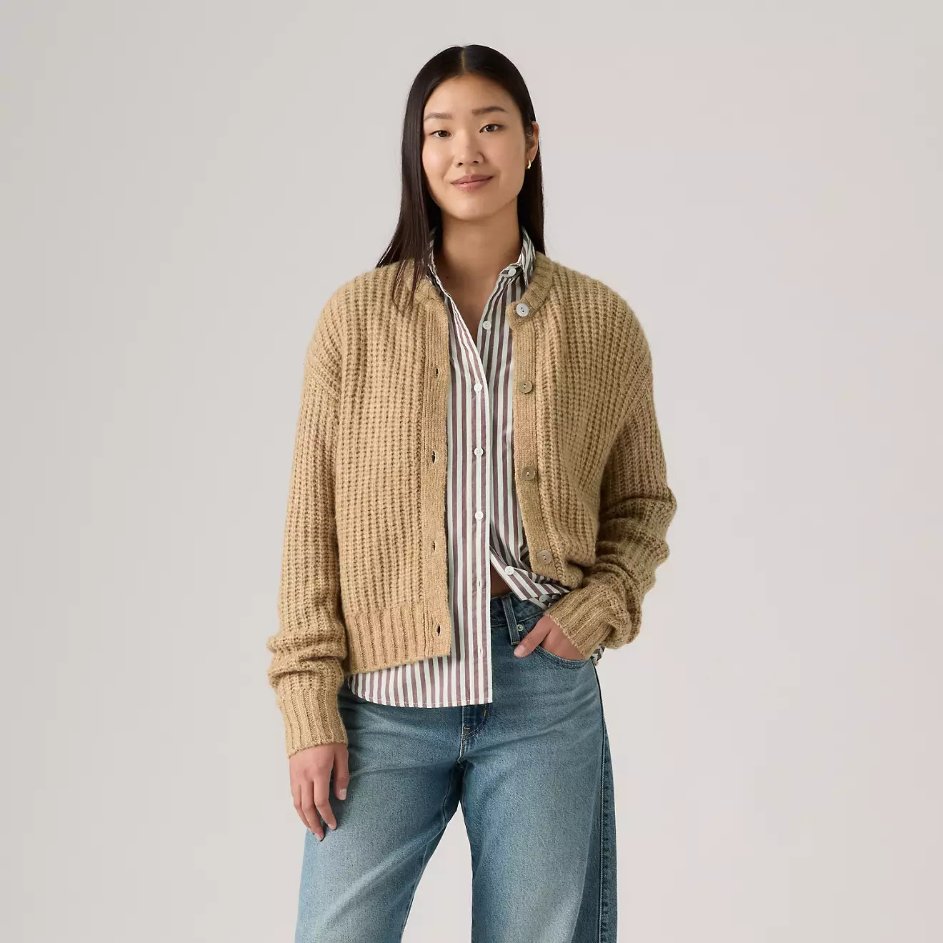 Levi's? Women's Luna Shell Button Cardigan - 图片 2