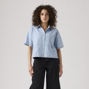 Levi's® Women's Harlie Short-Sleeve Cropped Shirt
