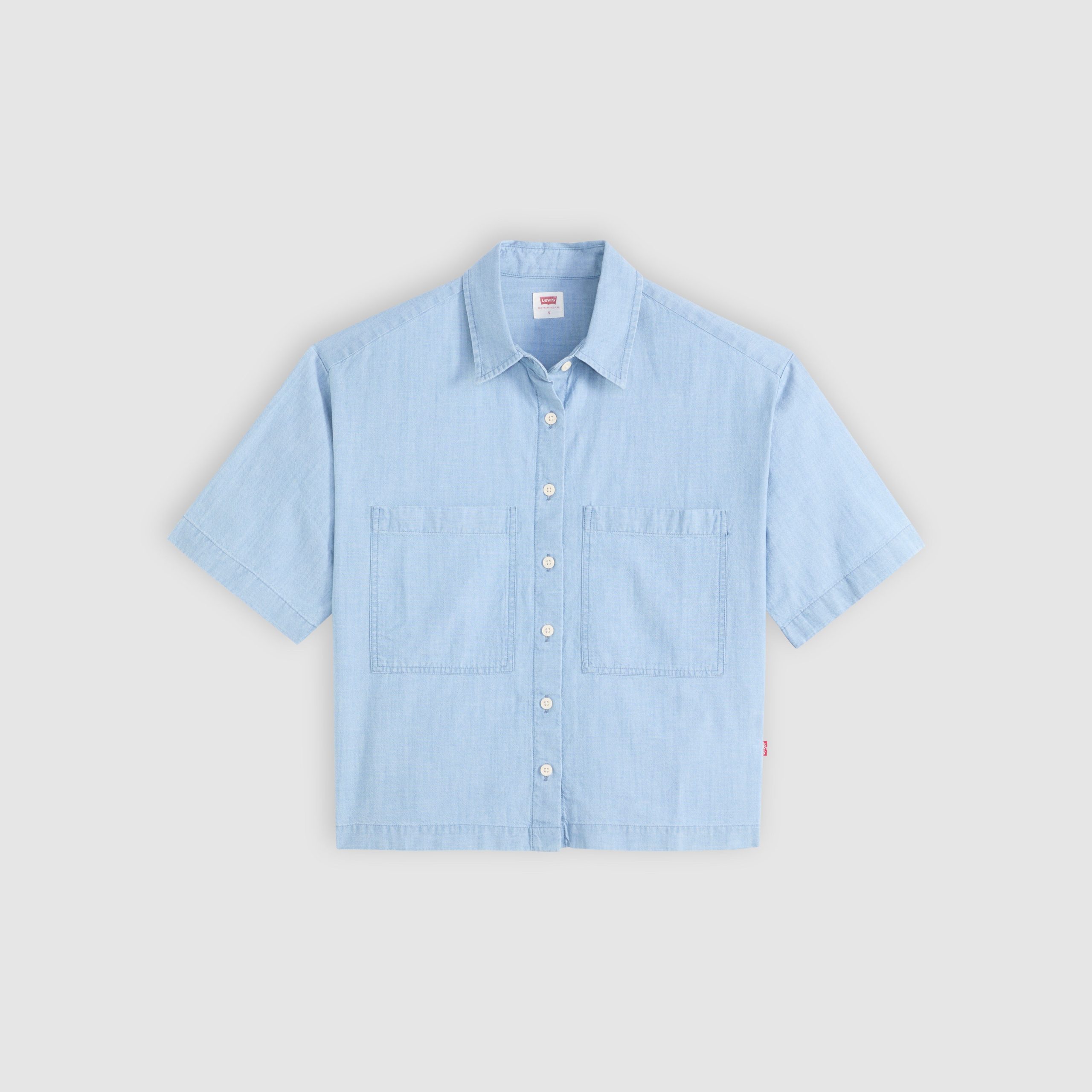 Levi's® Women's Harlie Short-Sleeve Cropped Shirt - 图片 5