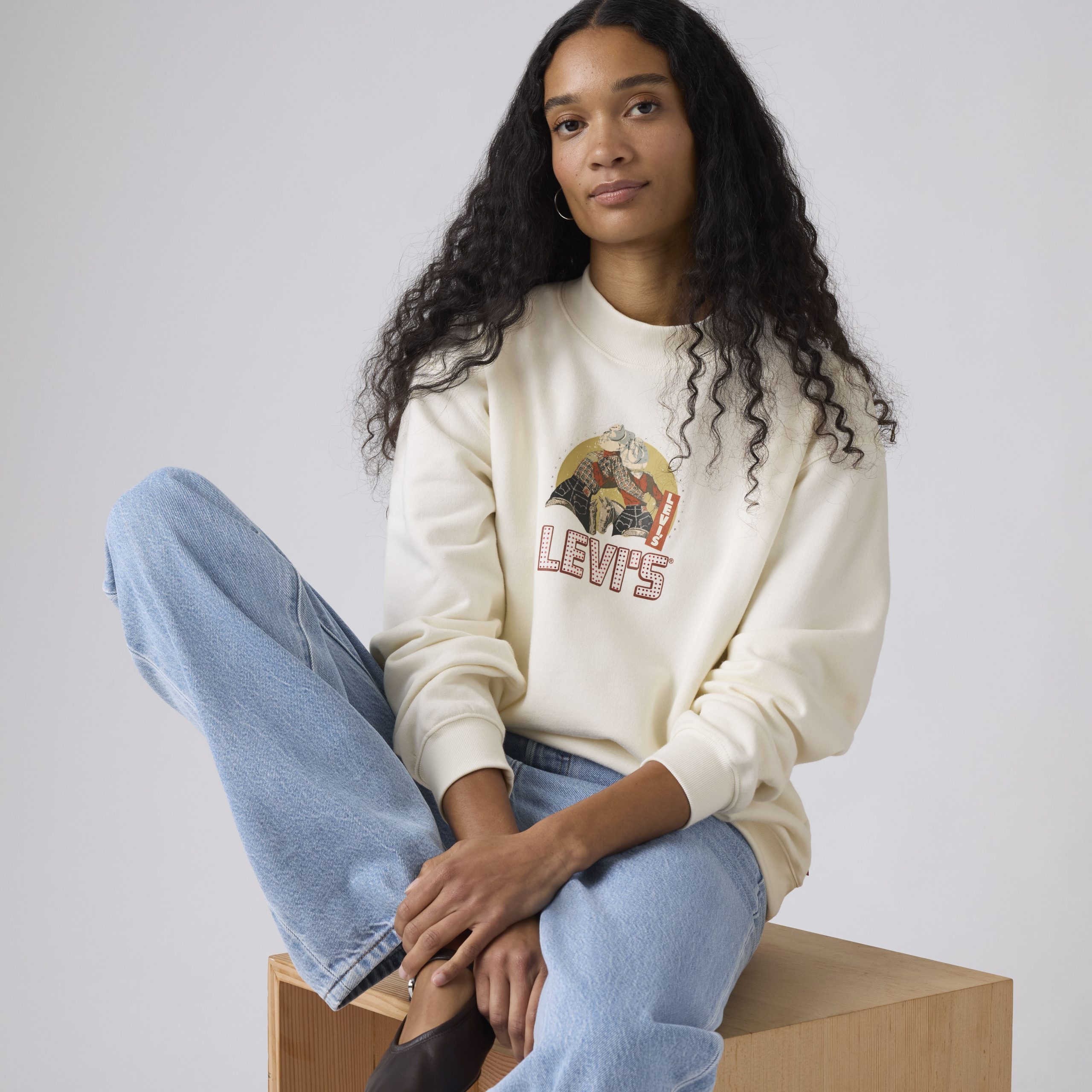Levi's® Women's Graphic Collins Mockneck Sweatshirt - 图片 3