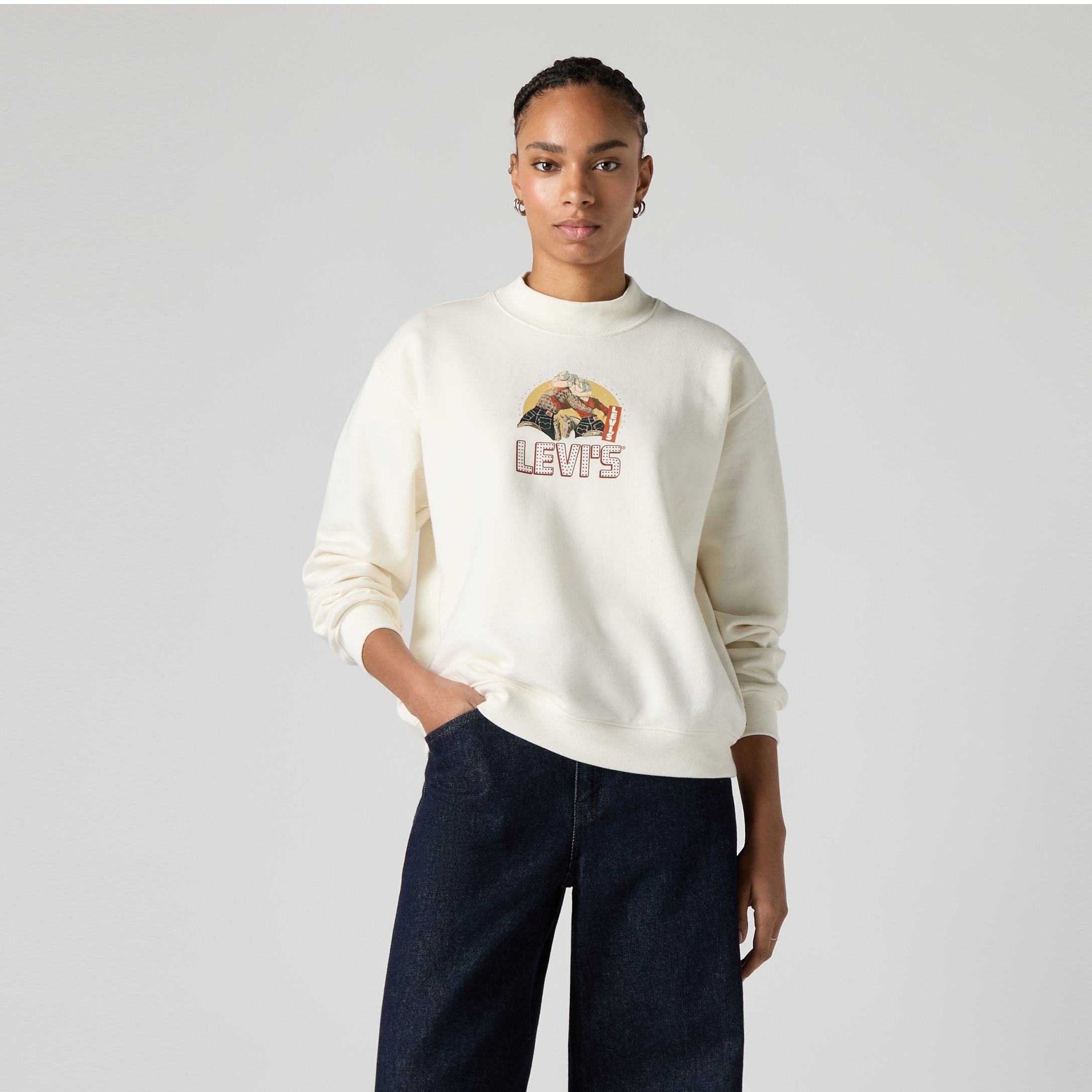 Levi's® Women's Graphic Collins Mockneck Sweatshirt
