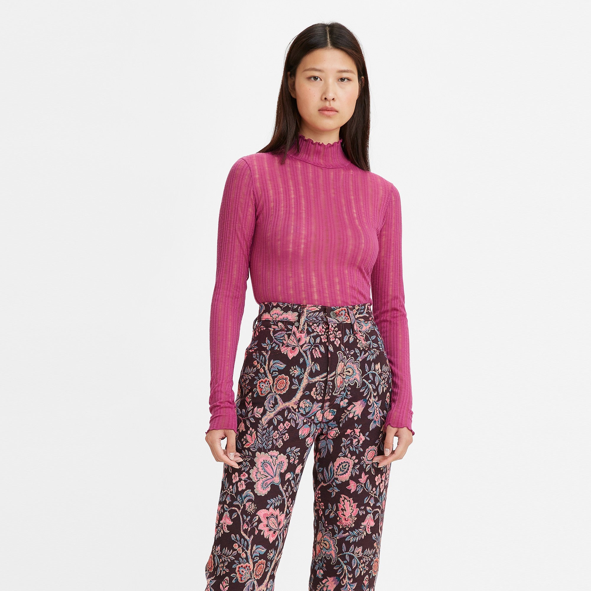 Levi's? Made & Crafted? Women's Mock Neck Long Sleeve - 图片 2