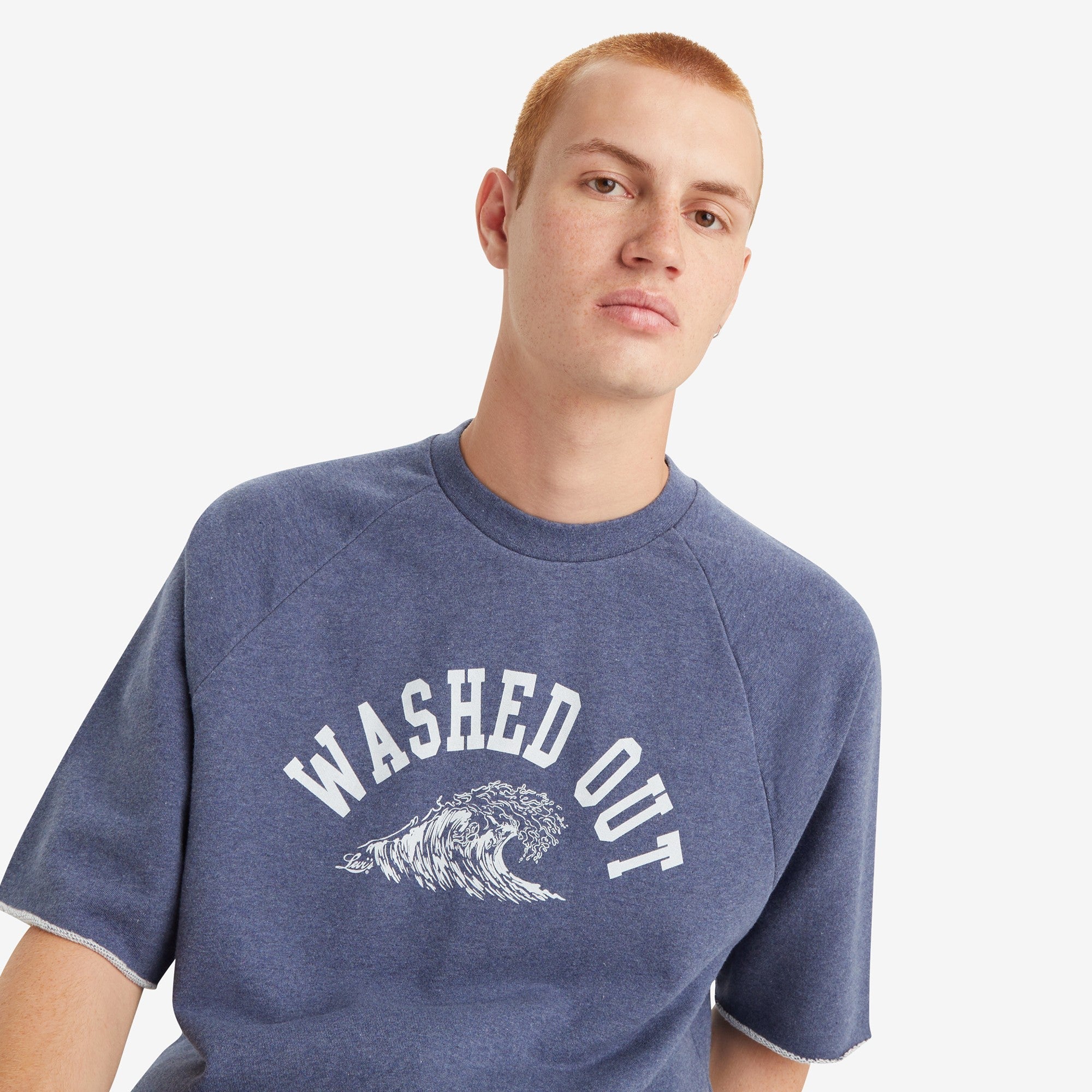 Levi's? Men's Cut-Off Raglan Crewneck Sweatshirt - 图片 4