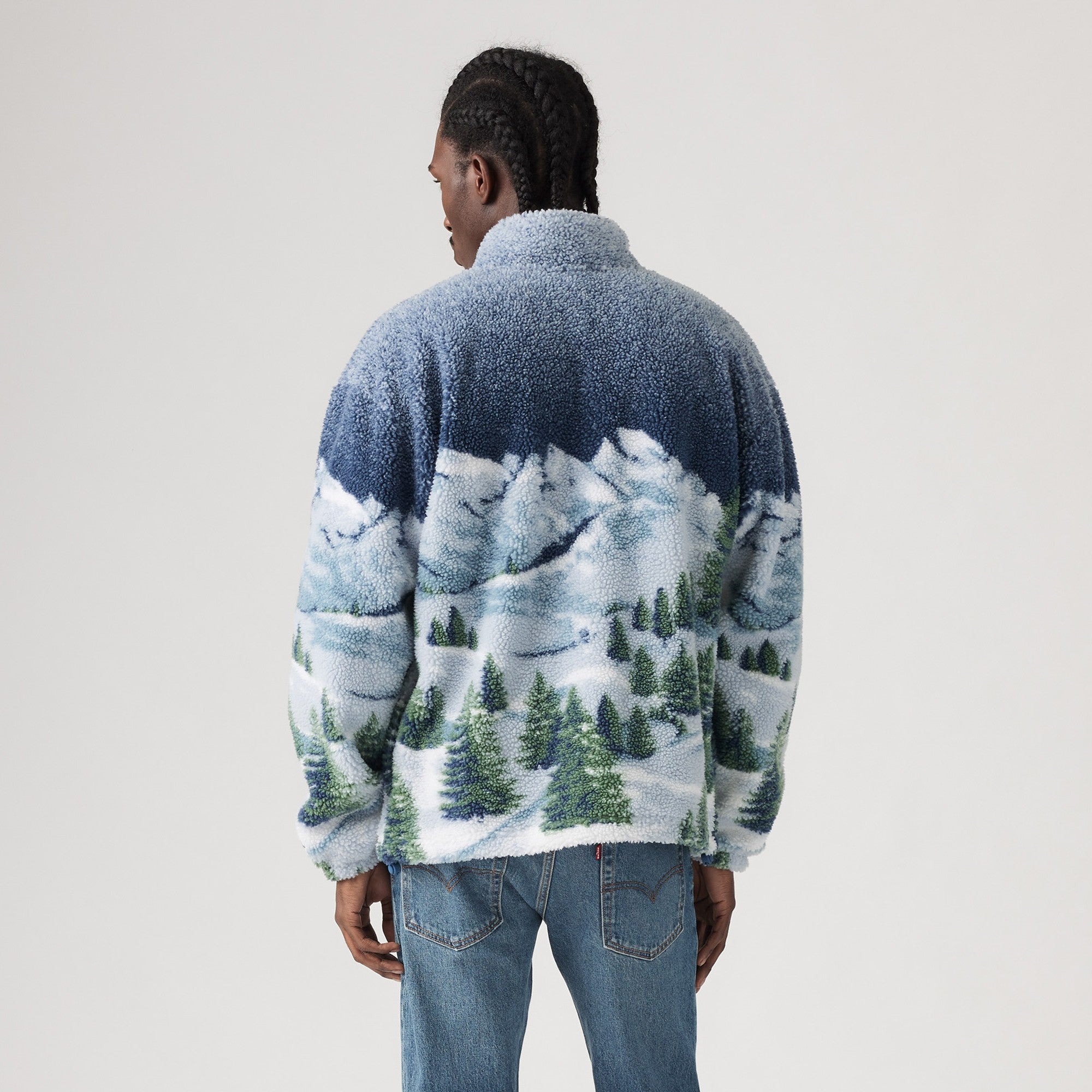 Levi's? Men's Jacquard Sherpa Full Zip Sweater - 图片 2