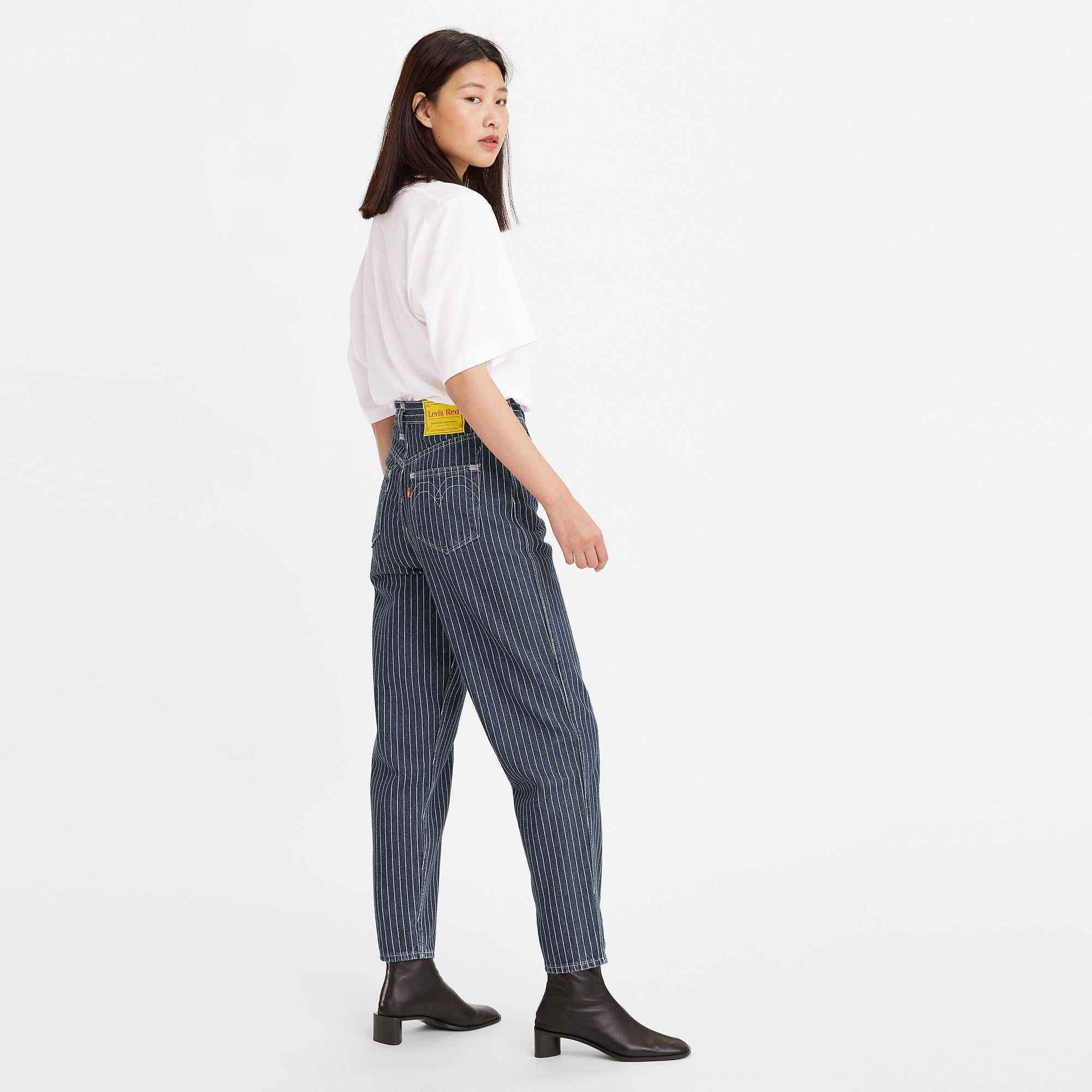 Levi's® Red Women's High Loose Tapered Jeans - 图片 3