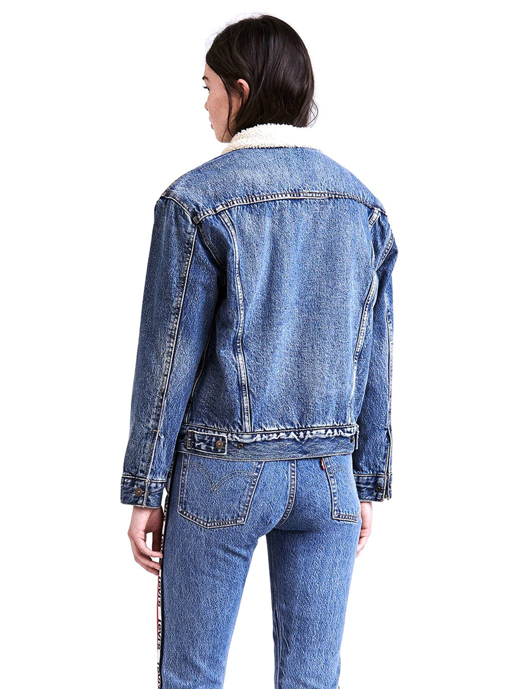 Levi's? Women's Sherpa Ex-Boyfriend Trucker Jacket - 图片 2