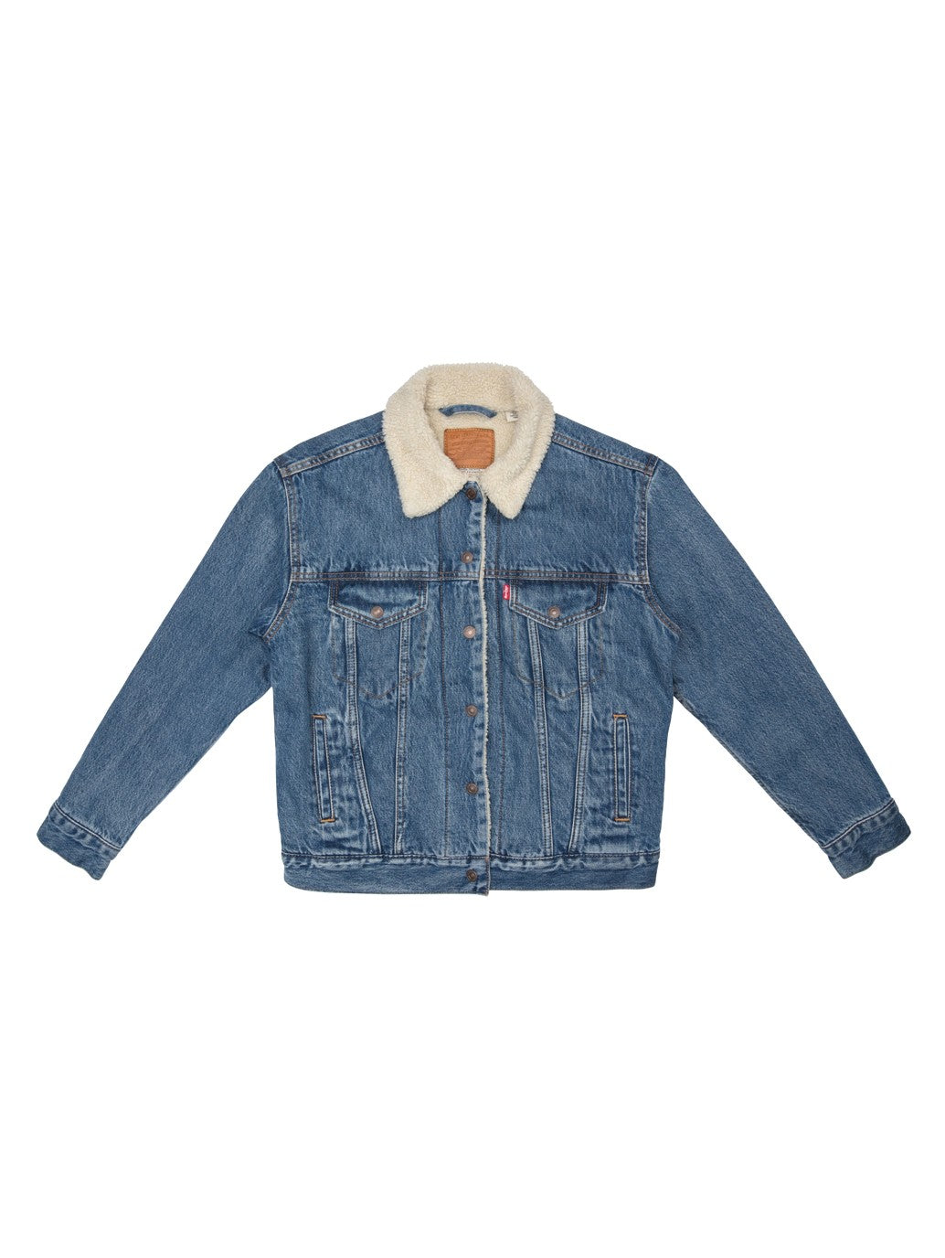 Levi's? Women's Sherpa Ex-Boyfriend Trucker Jacket - 图片 8