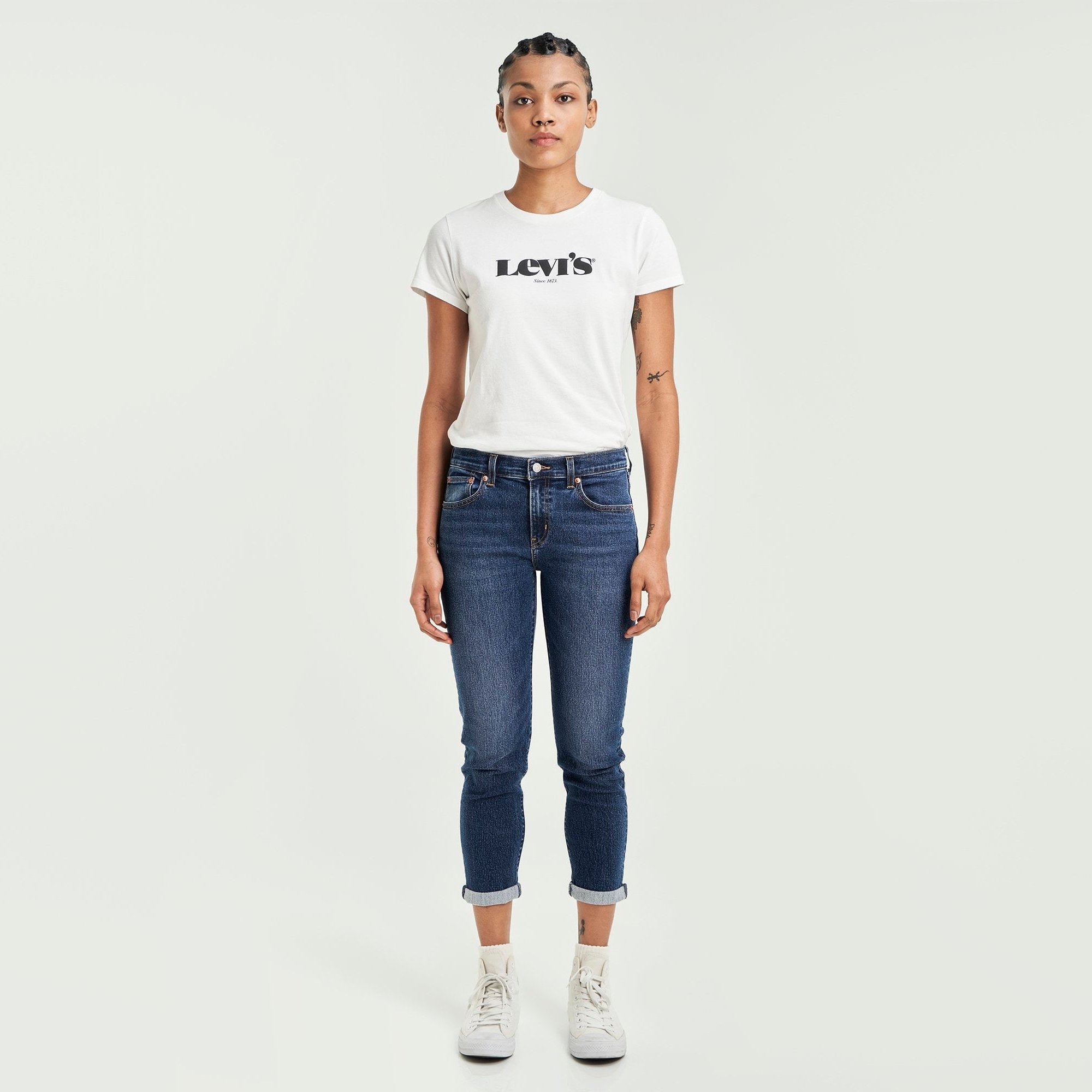 Levi's® Women's Boyfriend Mid Rise Jeans - 图片 2