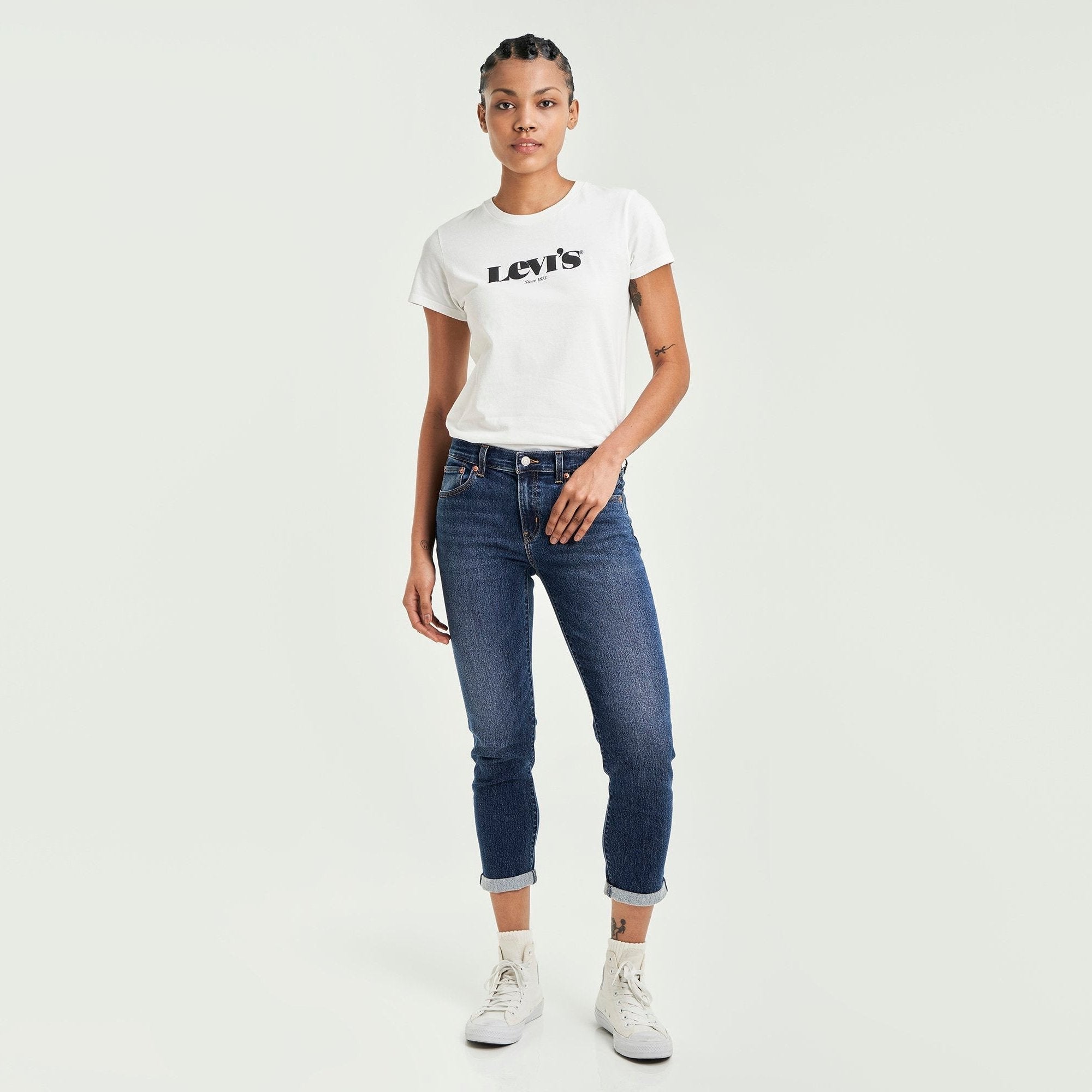 Levi's® Women's Boyfriend Mid Rise Jeans - 图片 5