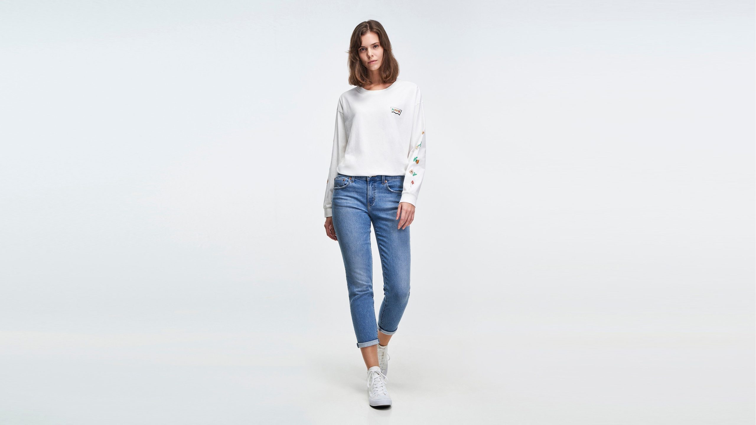 Levi's® Women's Boyfriend Mid Rise Jeans - 图片 5