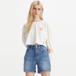Levi's? Women's Graphic Cropped Football T-Shirt