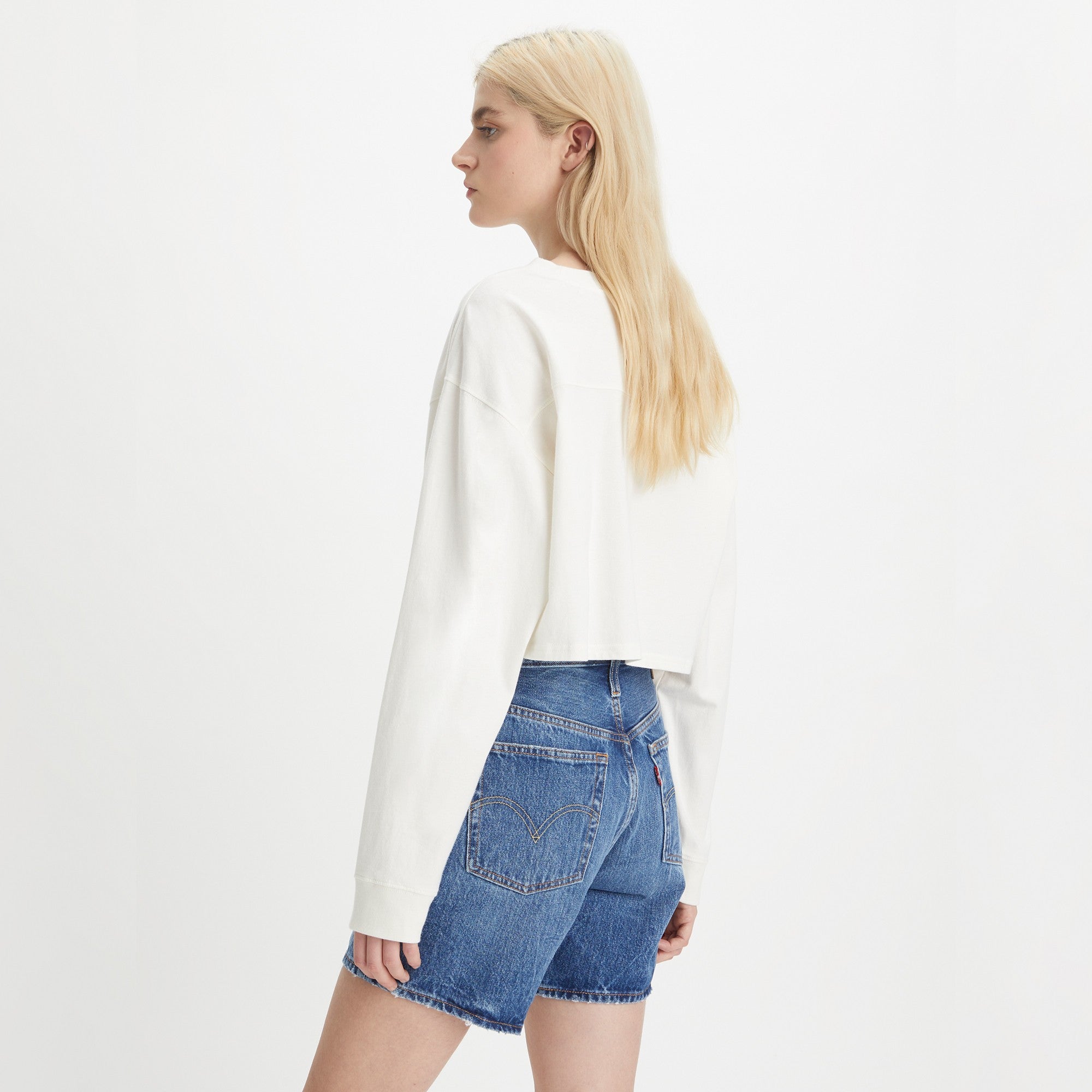 Levi's? Women's Graphic Cropped Football T-Shirt - 图片 2