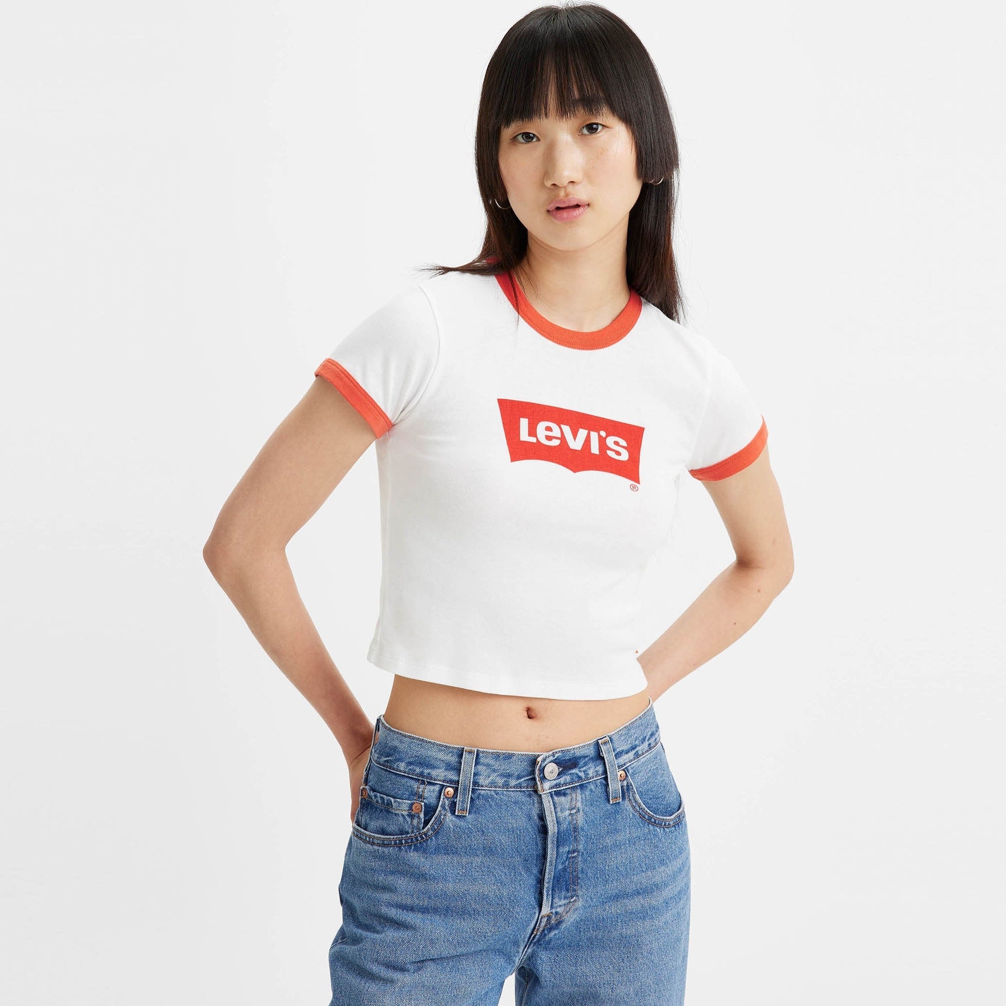 Levi's® Women's Graphic Ringer Mini Tee - 图片 2