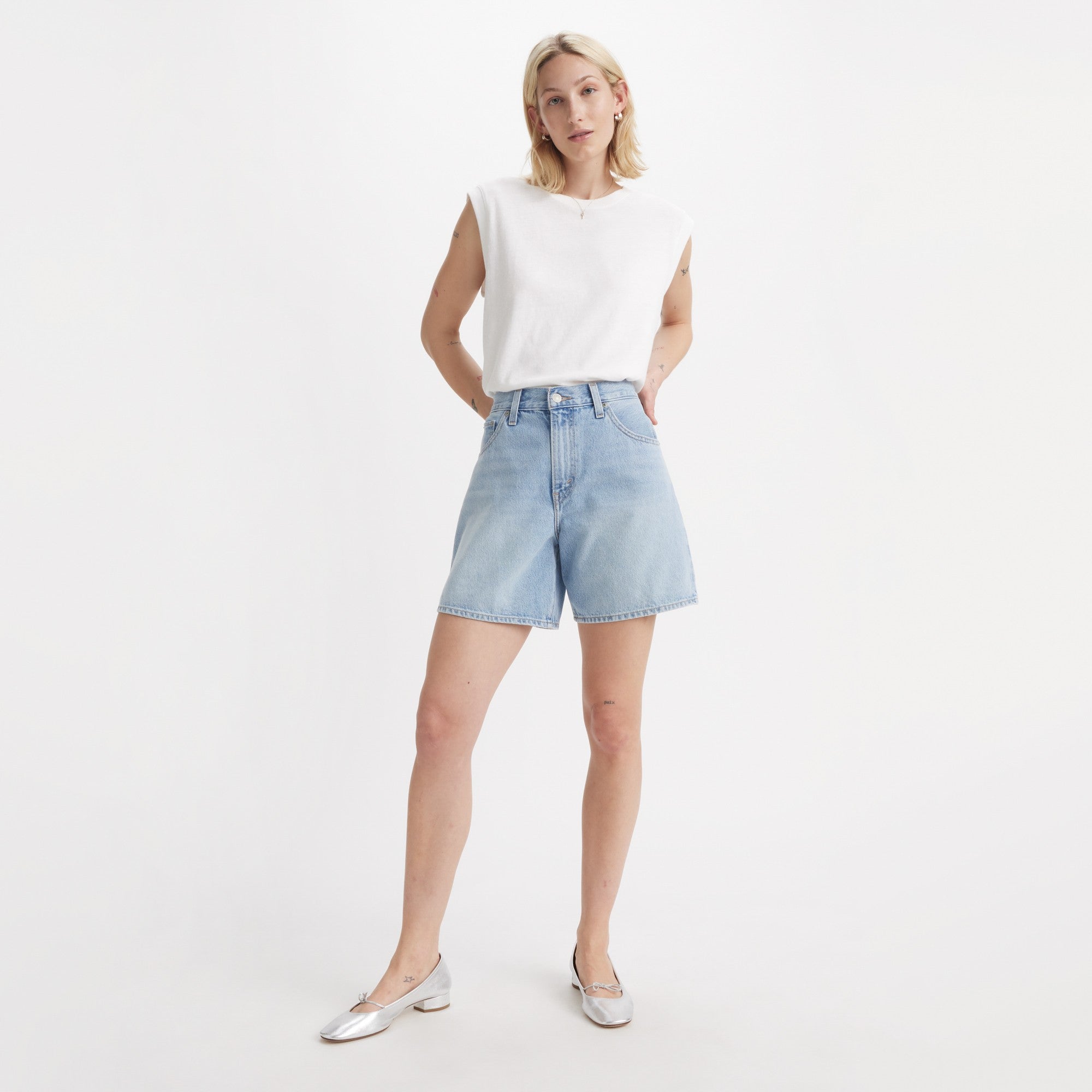 Levi's® Women's High-Rise Baggy Shorts - 图片 2