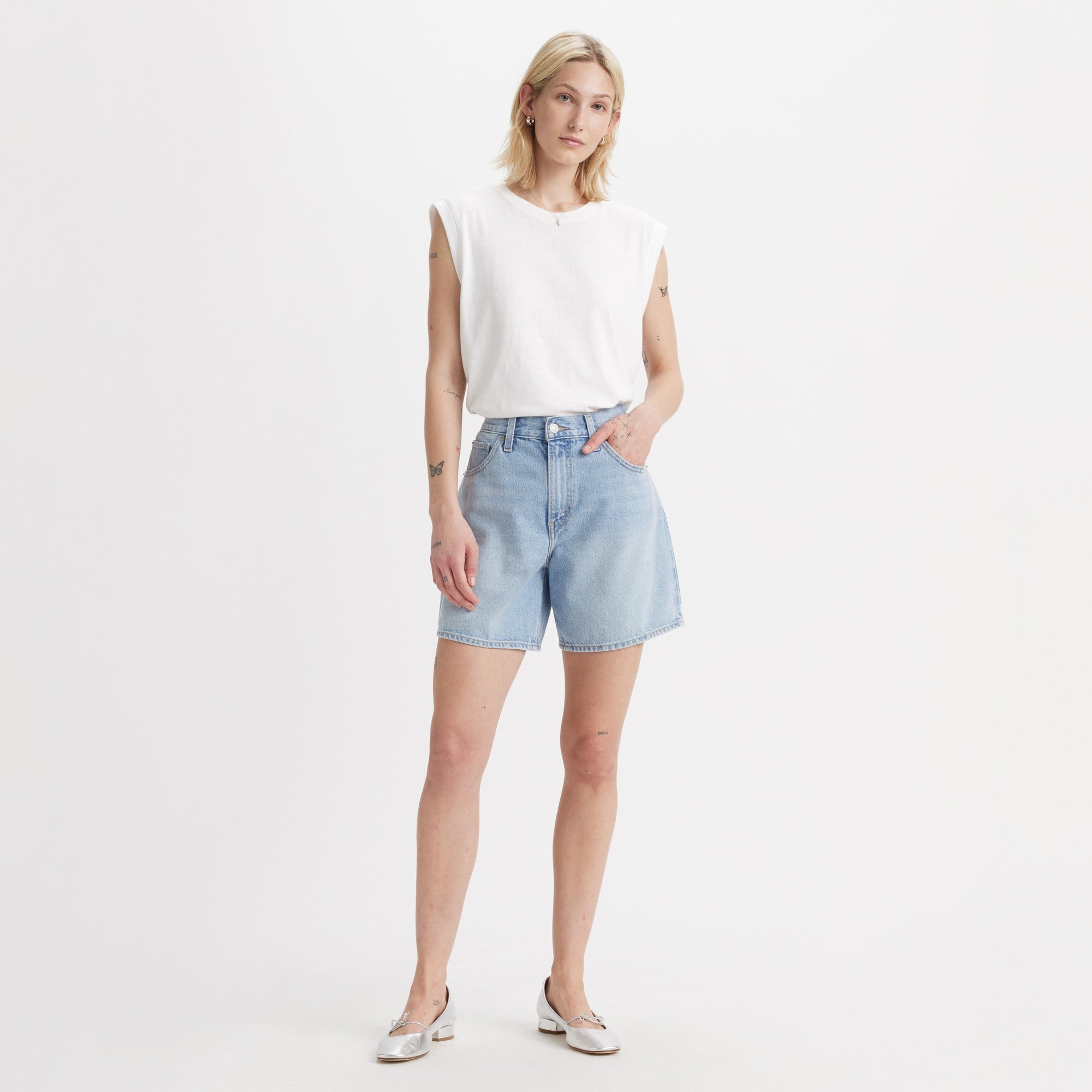 Levi's® Women's High-Rise Baggy Shorts - 图片 5