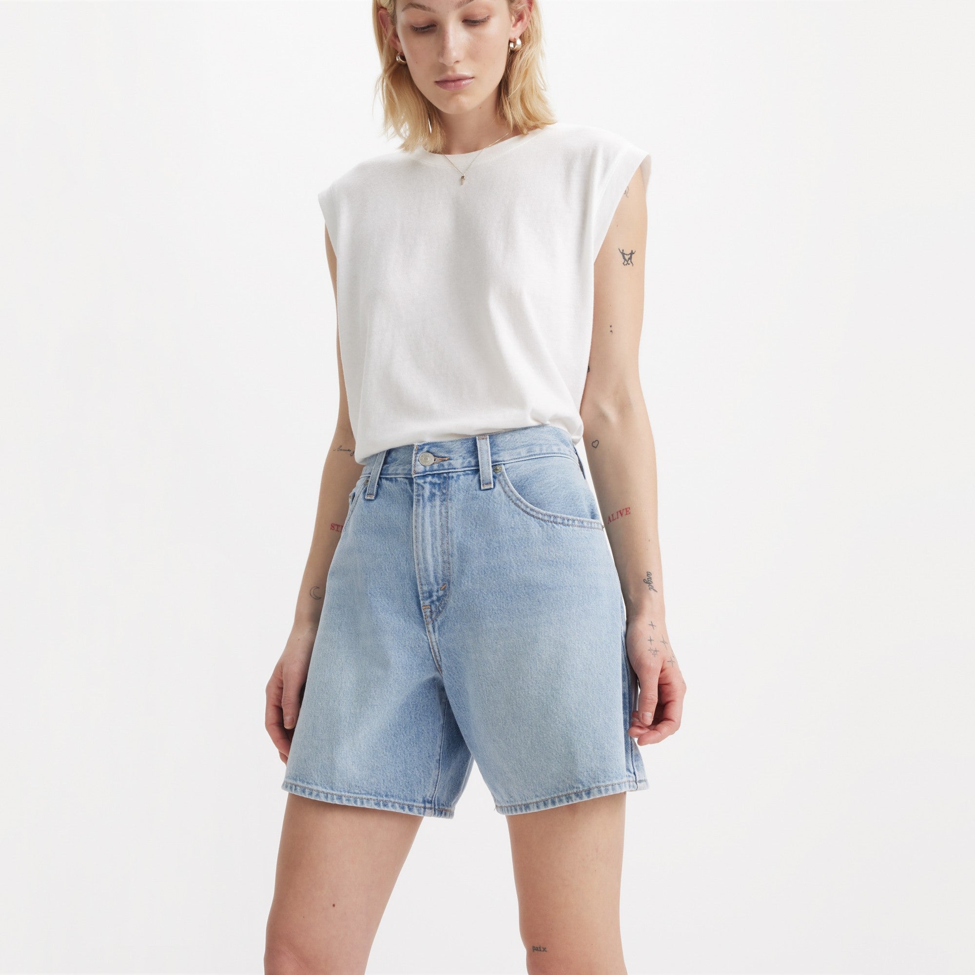 Levi's® Women's High-Rise Baggy Shorts - 图片 6